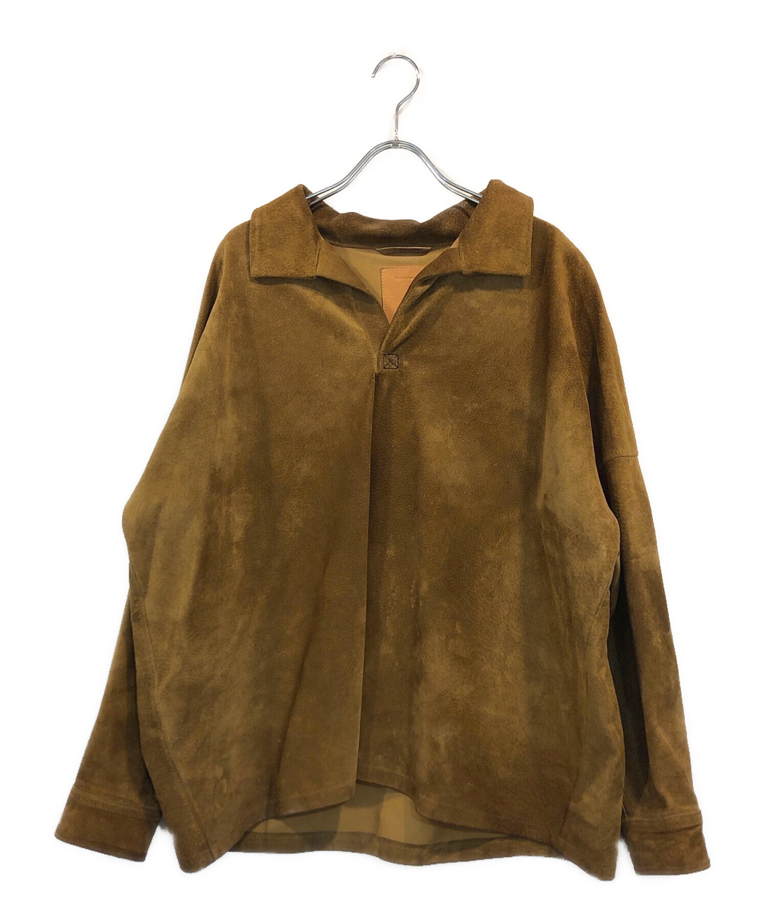 中古・古着通販】Hender Scheme (エンダースキーマ) スエードシャツ 中古・古着通販】Hender Scheme (エンダースキーマ) スエードシャツ