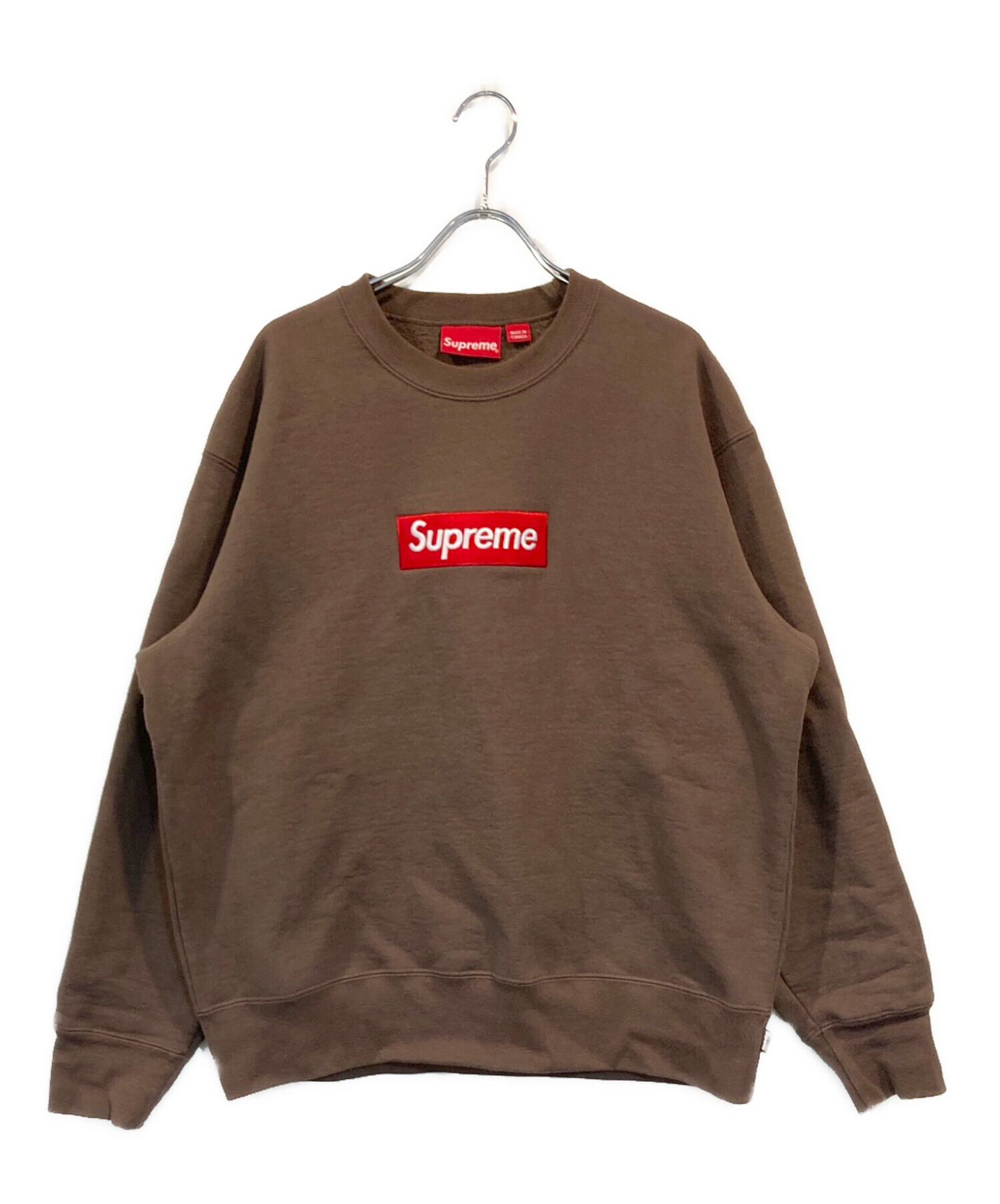中古・古着通販】Supreme (シュプリーム) BOXロゴスウェット ブラウン