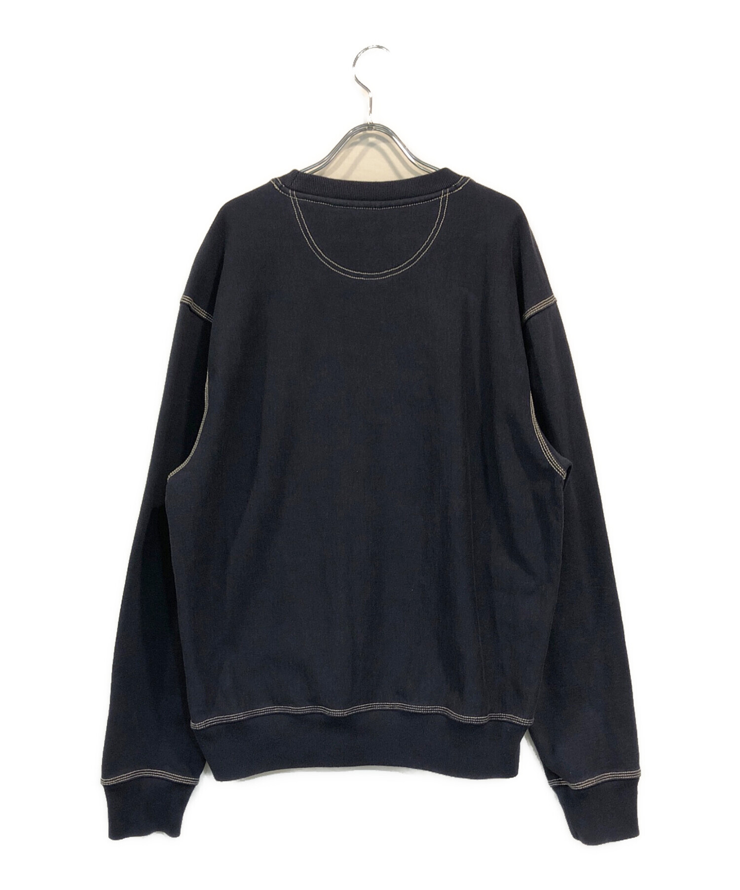 中古・古着通販】stussy (ステューシー) Contrast Stitch Label crew 