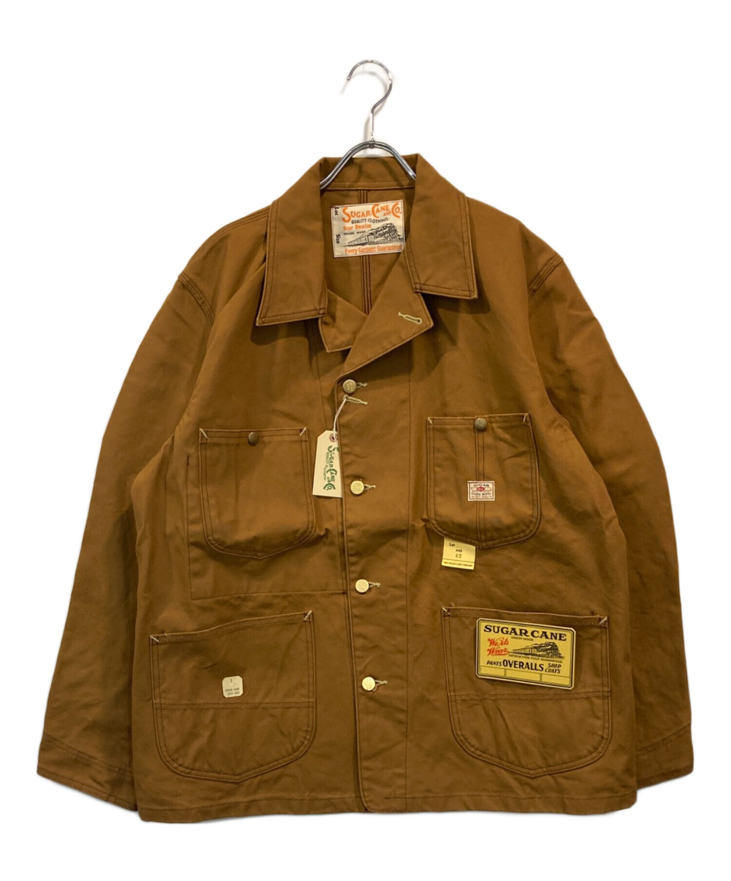 中古・古着通販】SUGAR CANE (シュガーケーン) 13oz. BROWN DUCK WORK