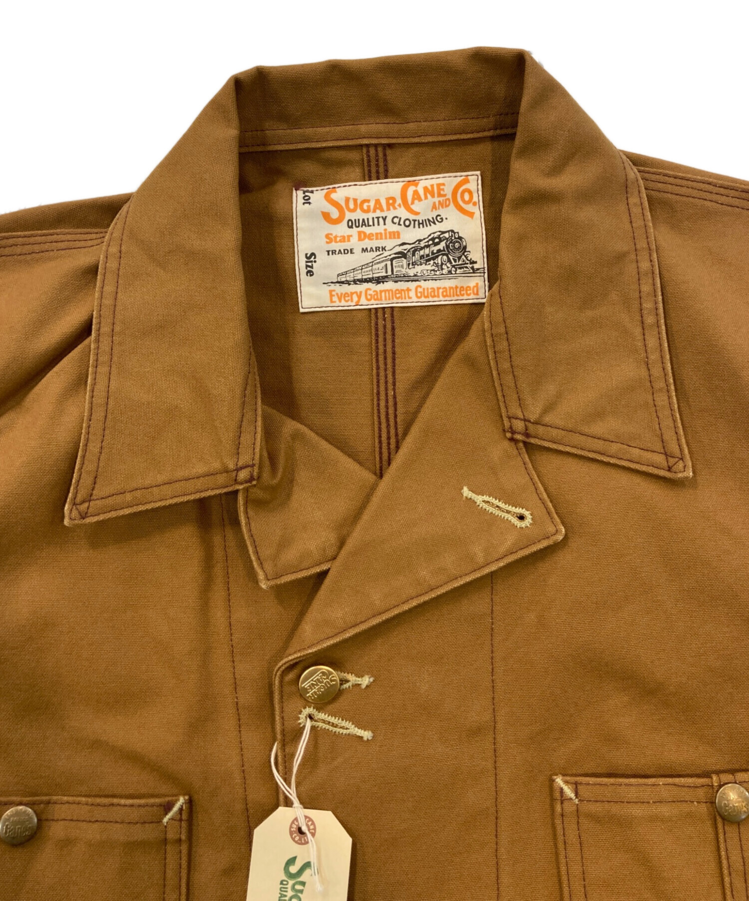 中古・古着通販】SUGAR CANE (シュガーケーン) 13oz. BROWN DUCK WORK