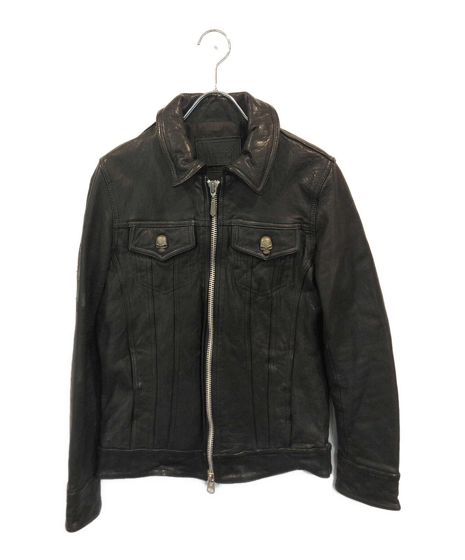 jackrose ジャックローズ　レザー　ジャケット　黒　ブラック 中古・古着通販】JACKROSE (ジャックローズ) レザージャケット