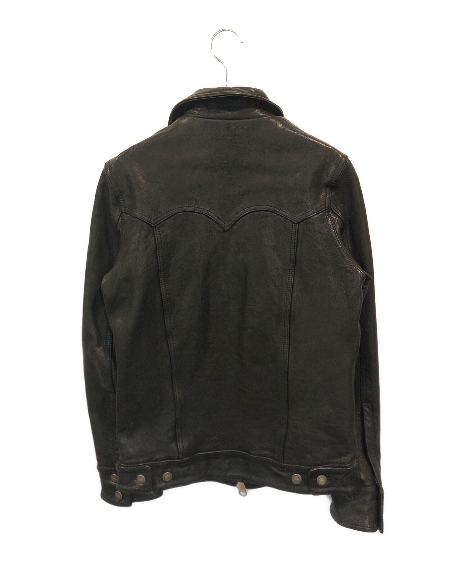 jackrose ジャックローズ　レザー　ジャケット　黒　ブラック 中古・古着通販】JACKROSE (ジャックローズ) レザージャケット