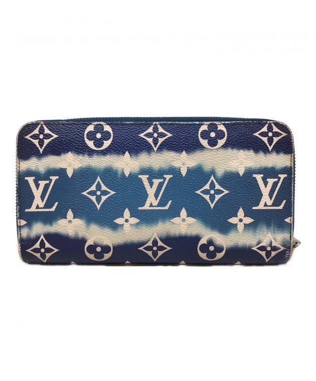 LOUIS VUITTON ブルー 長財布 中古・古着通販】LOUIS VUITTON (ルイ ヴィトン) 長財布 ブルー