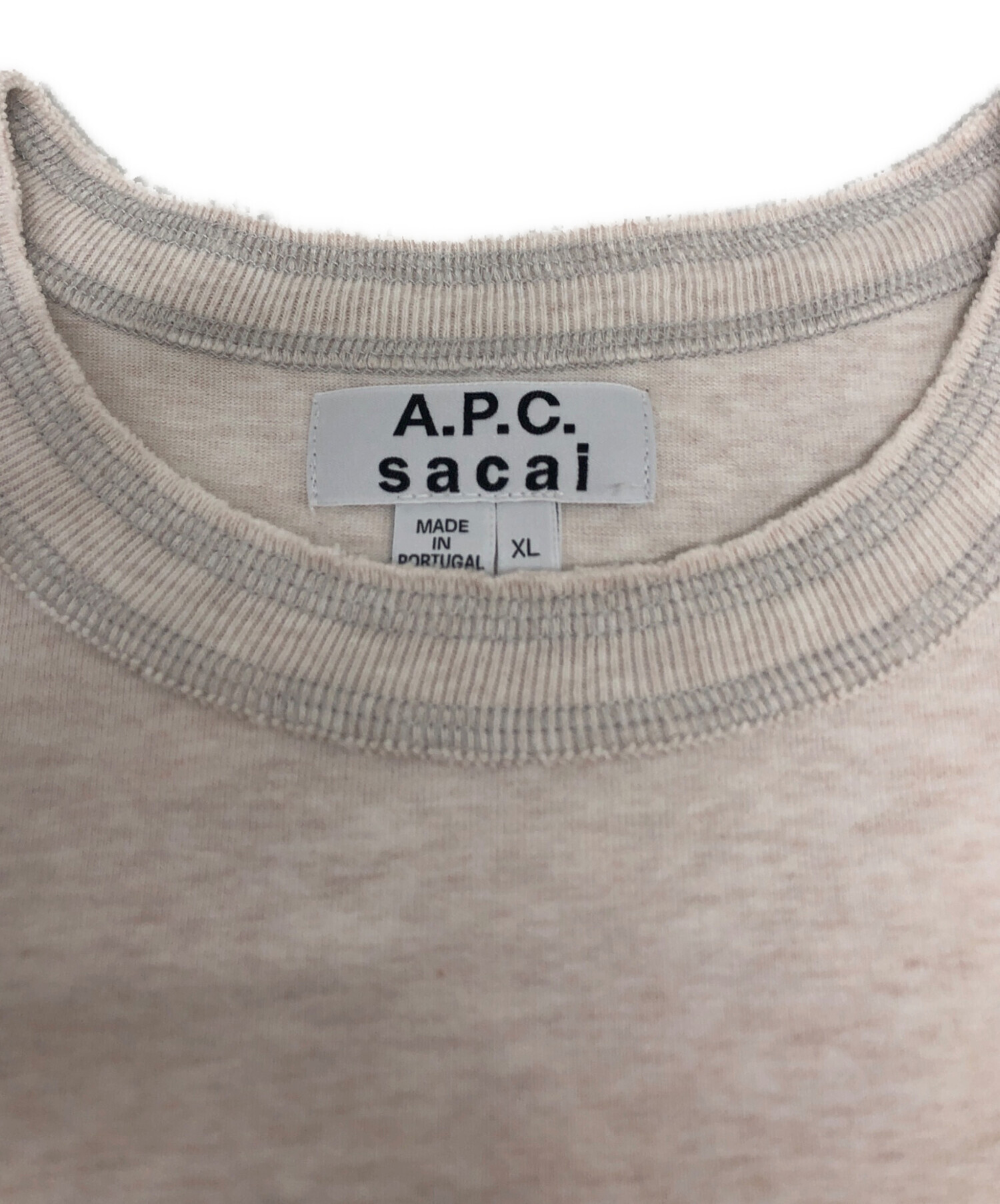sacai x apc コラボTシャツ　M 新品　サカイ sacai - sacai apc Tシャツ M サイズ3の通販 by Toti's 値下げ交渉ご