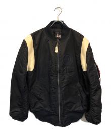 STUSSY×ALPHA×FRAGMENT DESIGN【M】ボンバージャケット STUSSY（ステューシー） 【値下げ】STUSSY×Fragment Design×UNDEFEATED