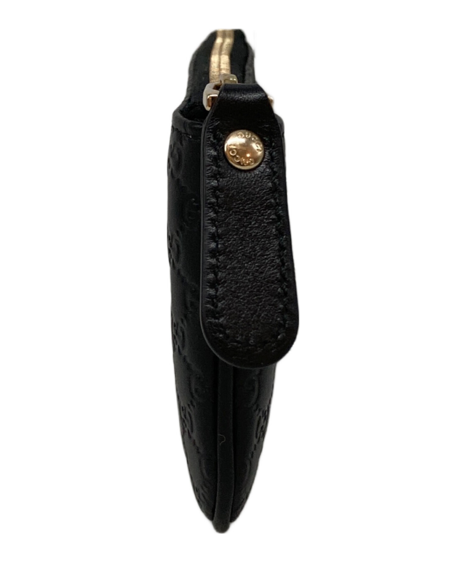 中古・古着通販】GUCCI (グッチ) マイクロGG コインケース ブラック