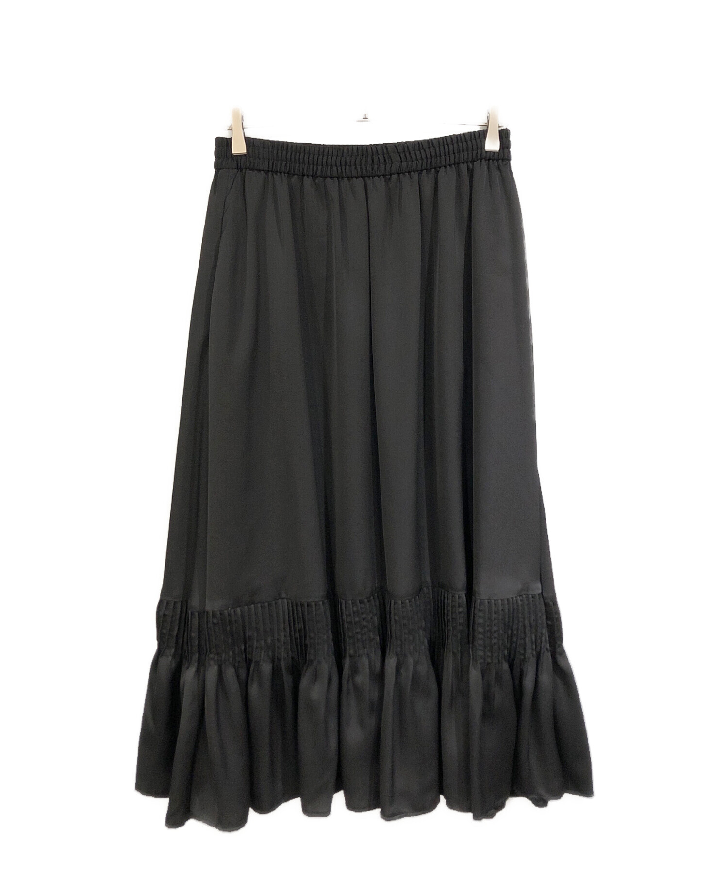 ADORE ブライトサテンスカート（黒）38 【美品】 定価48400円 アドーア ADORE ブライトサテンスカート （ブラック） - ファッション