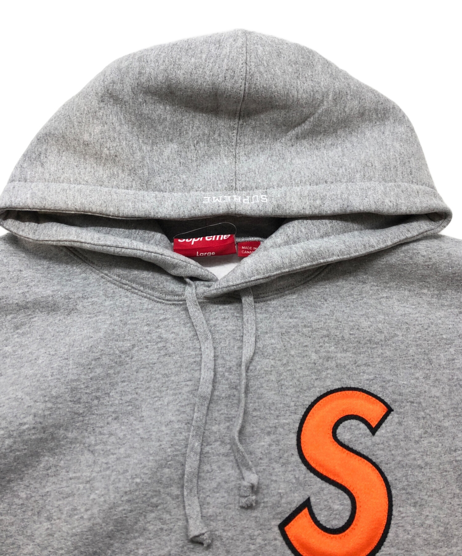 初期シュプリーム　Sロゴトレーナー　古着 USA製 90s SUPREME Box Logo Crew-Neck Sweatshirt (GREY) M 初期
