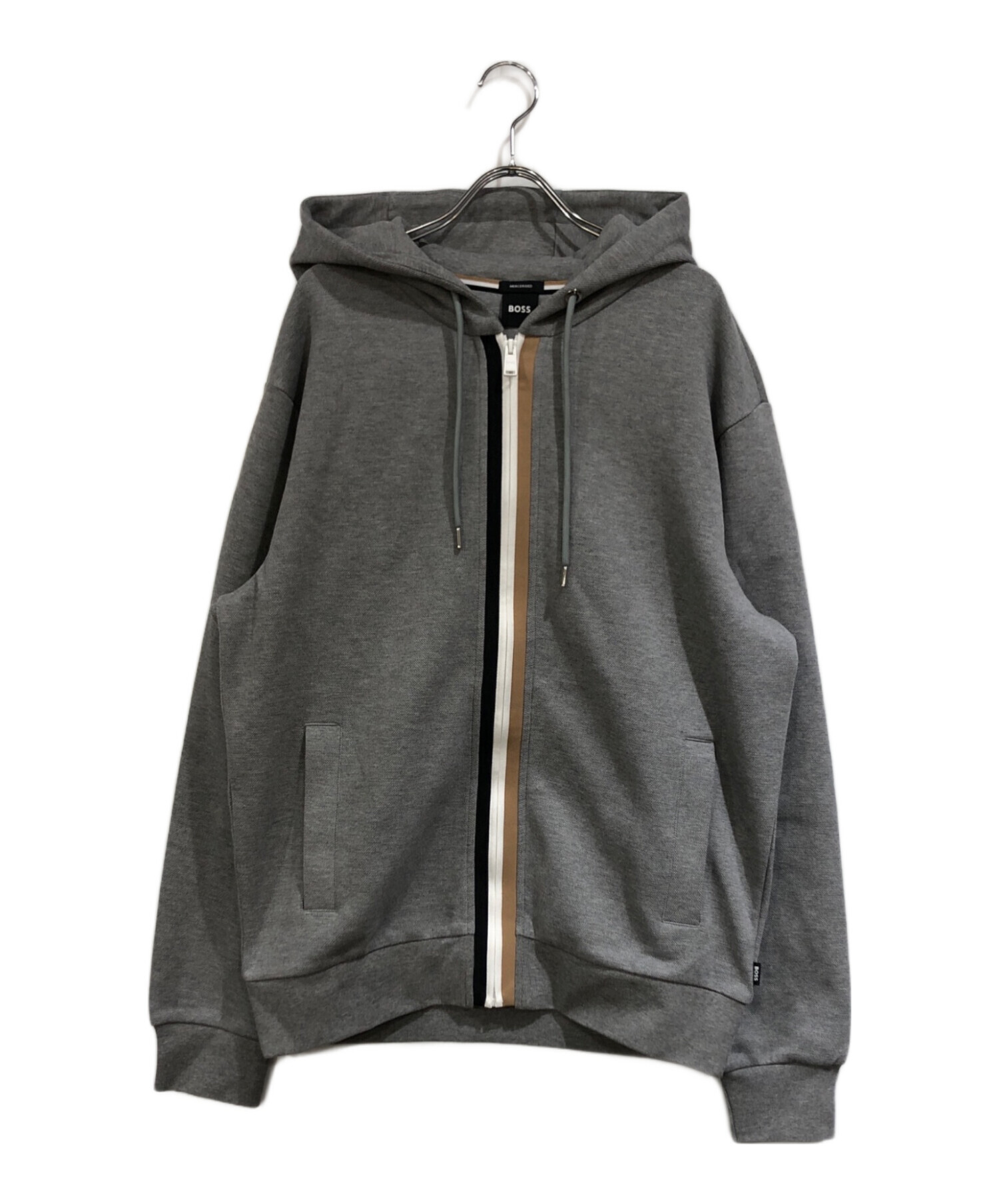 中古・古着通販】BOSS (ボス) ジップパーカー グレー サイズ:SIZE M 