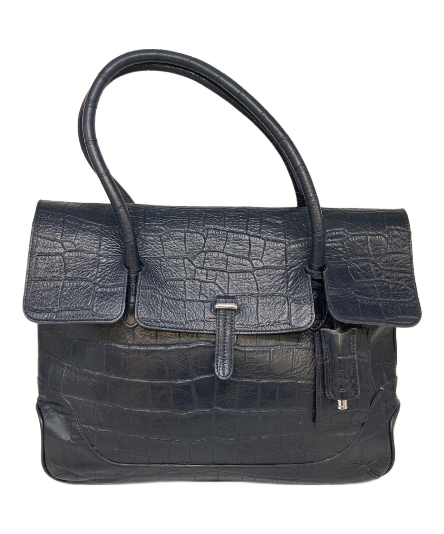 中古・古着通販】PELLE MORBIDA (ペッレモルビダ) クロコ型押し トート