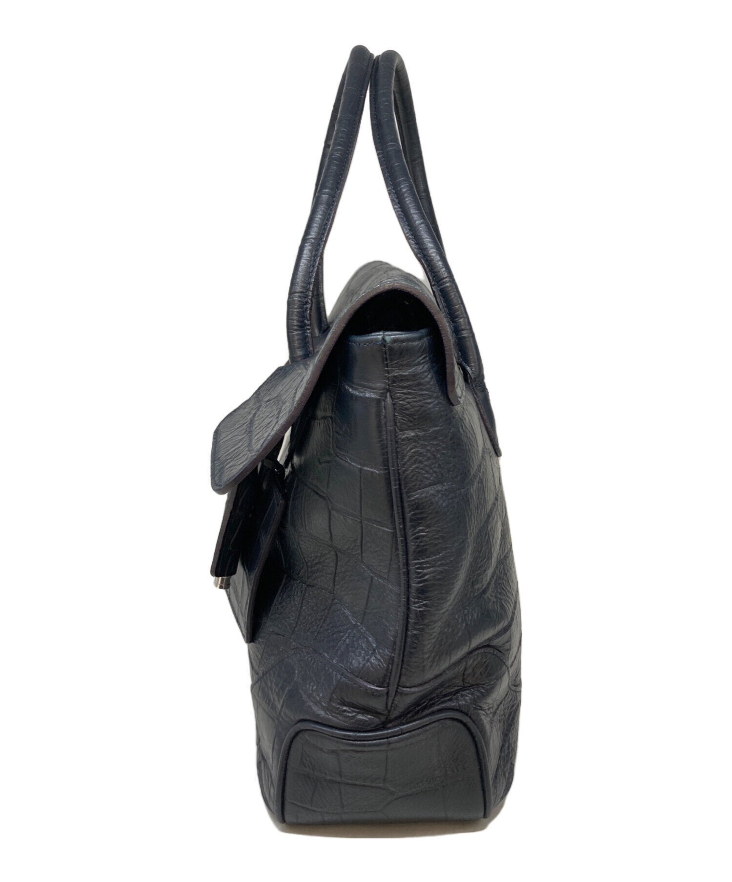 中古・古着通販】PELLE MORBIDA (ペッレモルビダ) クロコ型押し トート