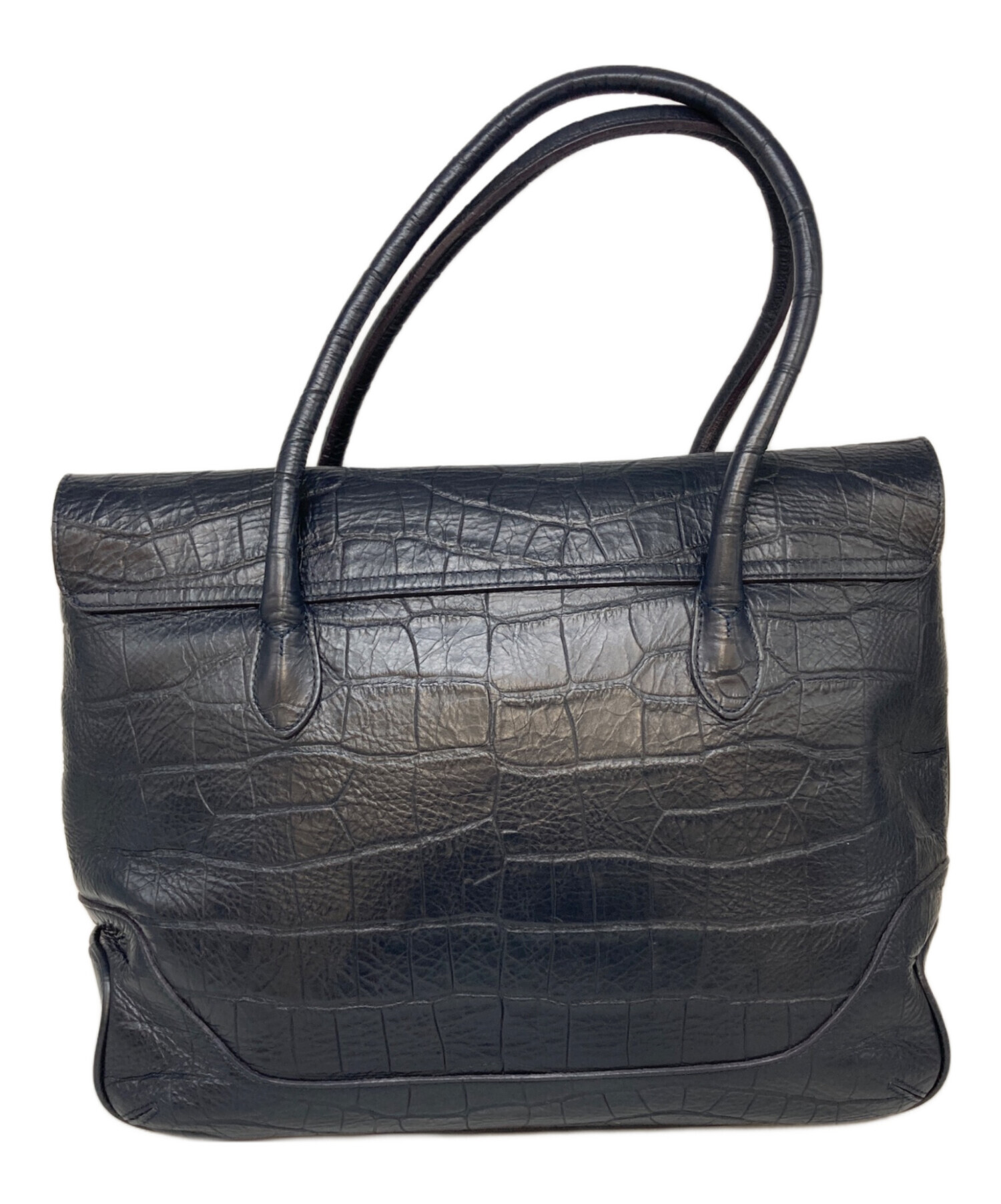 美品✨ペッレモルビダ ビジネスバッグ 3way リモンタ クロコ型押し ネイビー 美品✨ペッレモルビダ ビジネスバッグ 3way リモンタ クロコ型押し