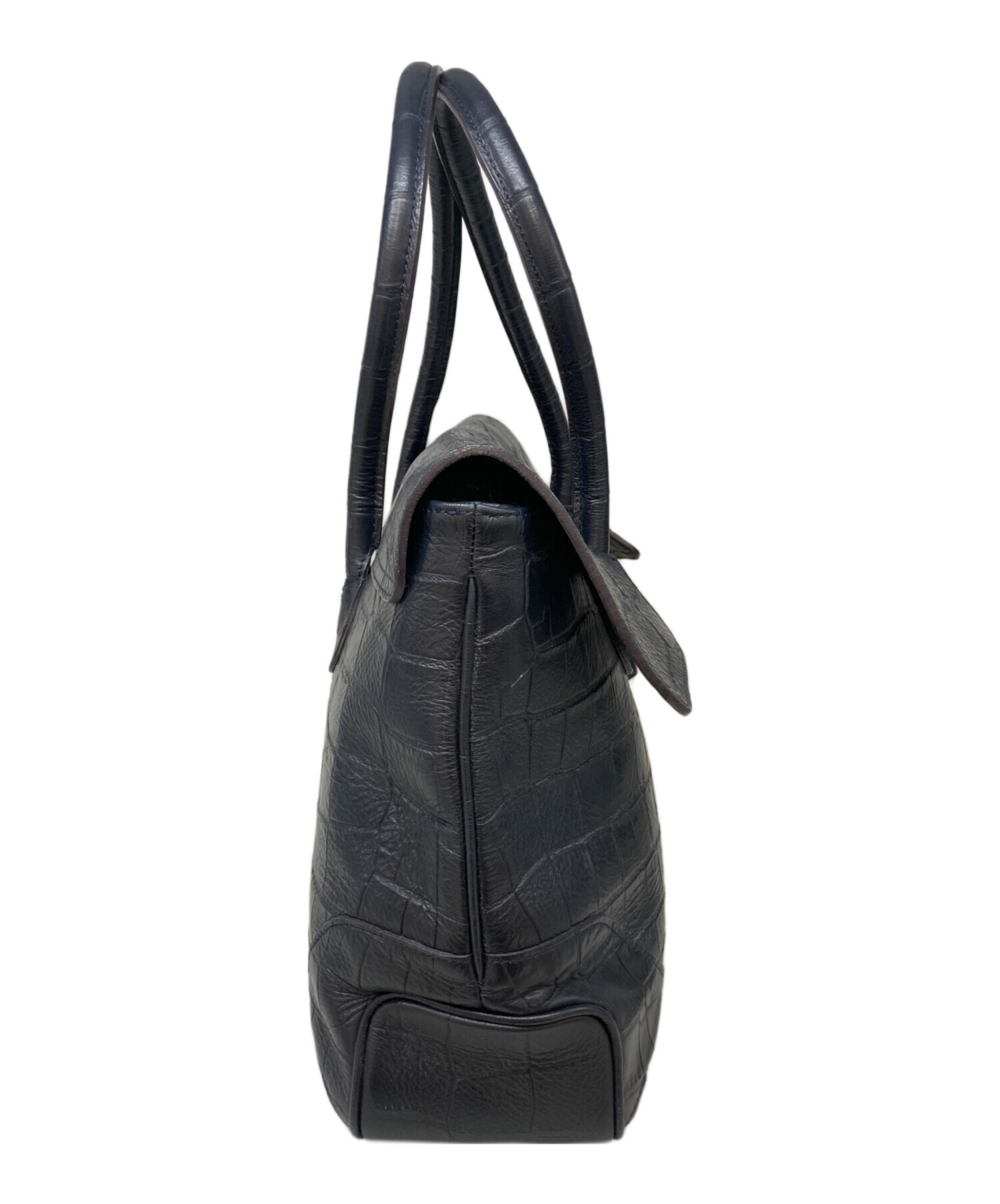 美品✨ペッレモルビダ ビジネスバッグ 3way リモンタ クロコ型押し ネイビー 美品✨ペッレモルビダ ビジネスバッグ 3way リモンタ クロコ型押し