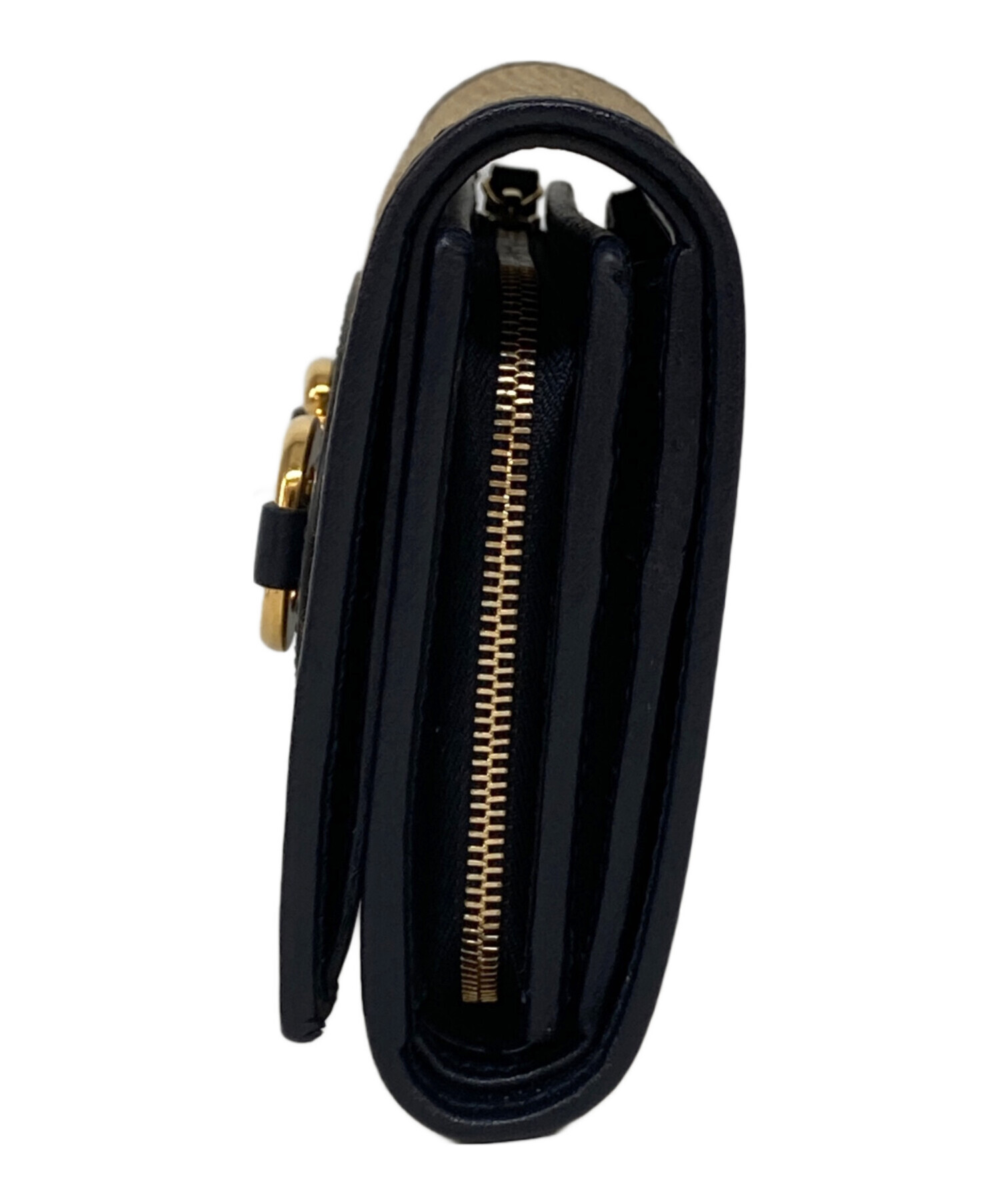 中古・古着通販】GUCCI (グッチ) ホースビット2つ折り財布 ベージュ