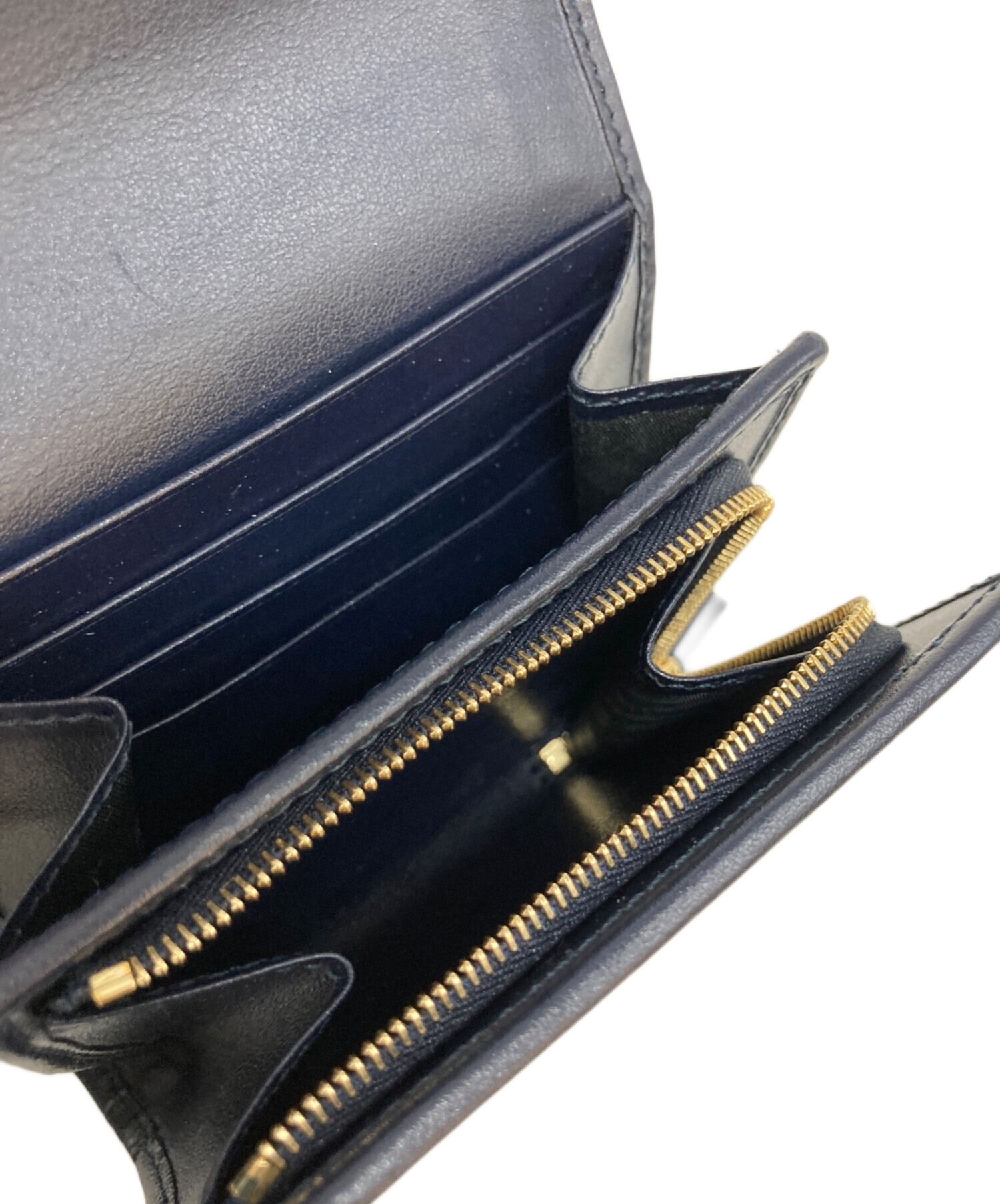 中古・古着通販】GUCCI (グッチ) ホースビット2つ折り財布 ベージュ