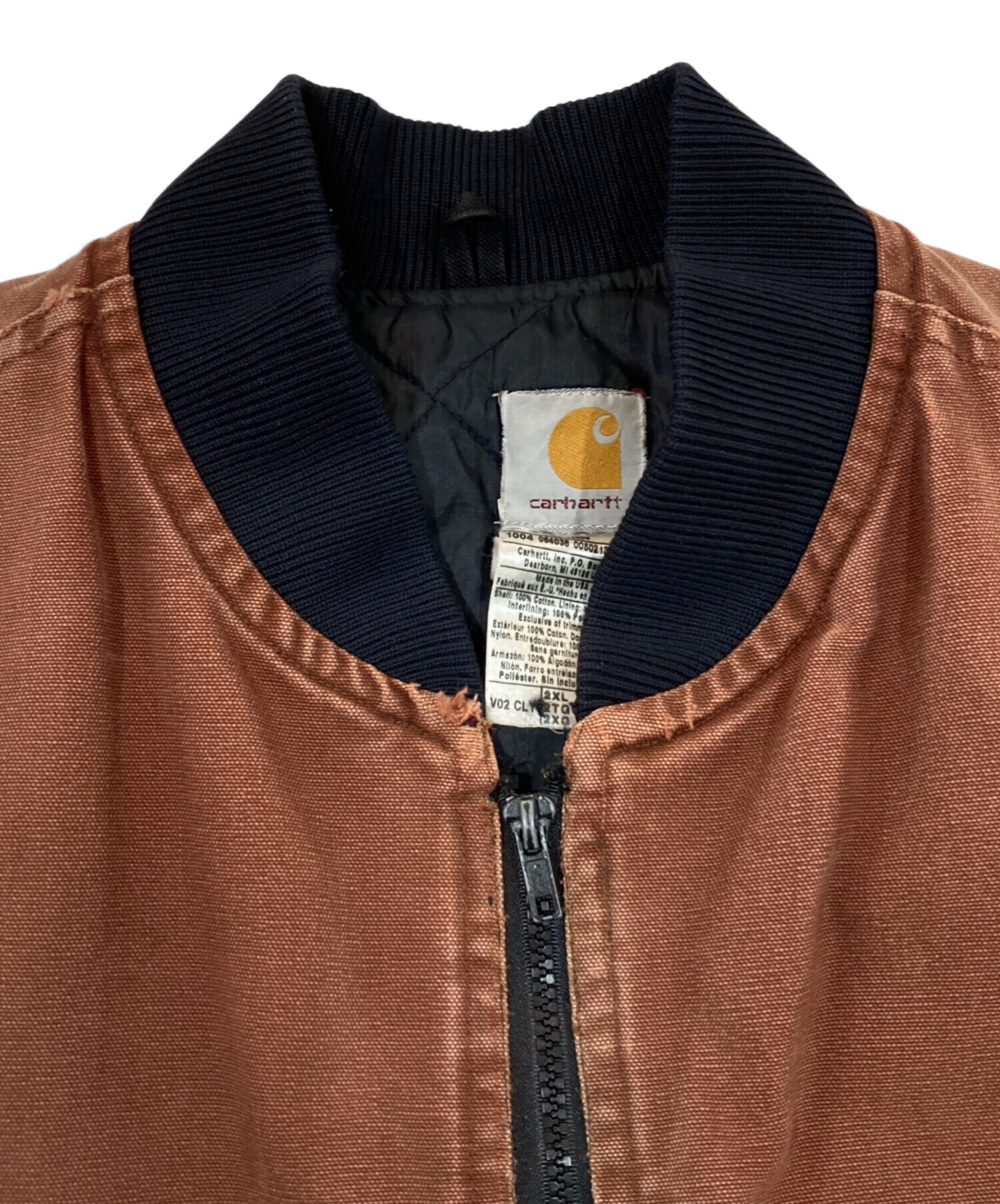 中古・古着通販】CarHartt (カーハート) ダックベスト ブラウン サイズ