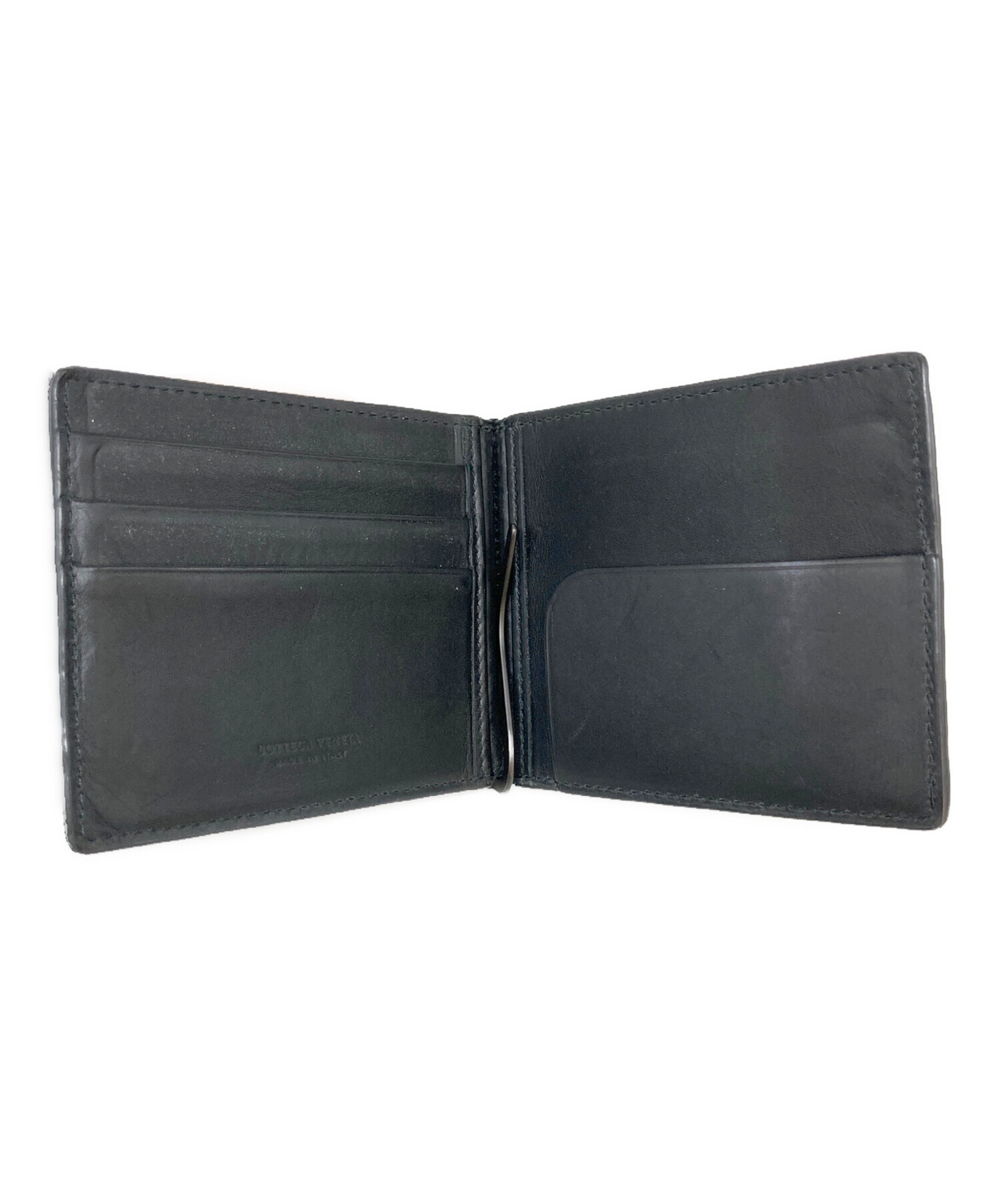 BOTTEGAVENETA 未使用品！イントレチャートマネークリップウォレット ク*ニ様 Bottega Veneta ブラック マネークリップ ブラックイントレ