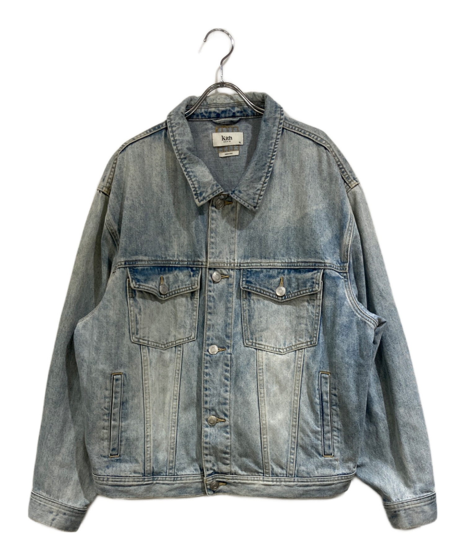 中古・古着通販】KITH (キス) Centre Denim Jacket スカイブルー