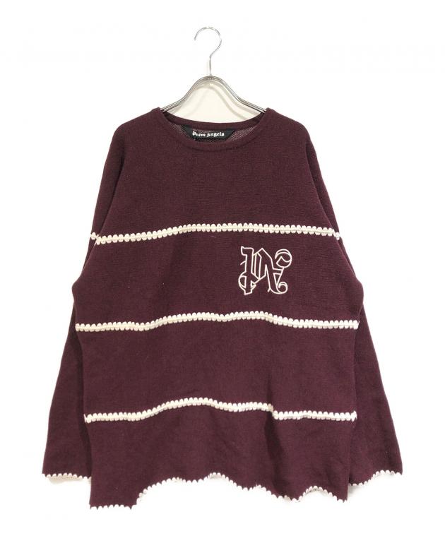 Palm Angels パームエンジェルス ニット・セーター メンズ 【古着】【中古】 中古・古着通販】Palm Angels (パーム エンジェルス) モノグラムニット