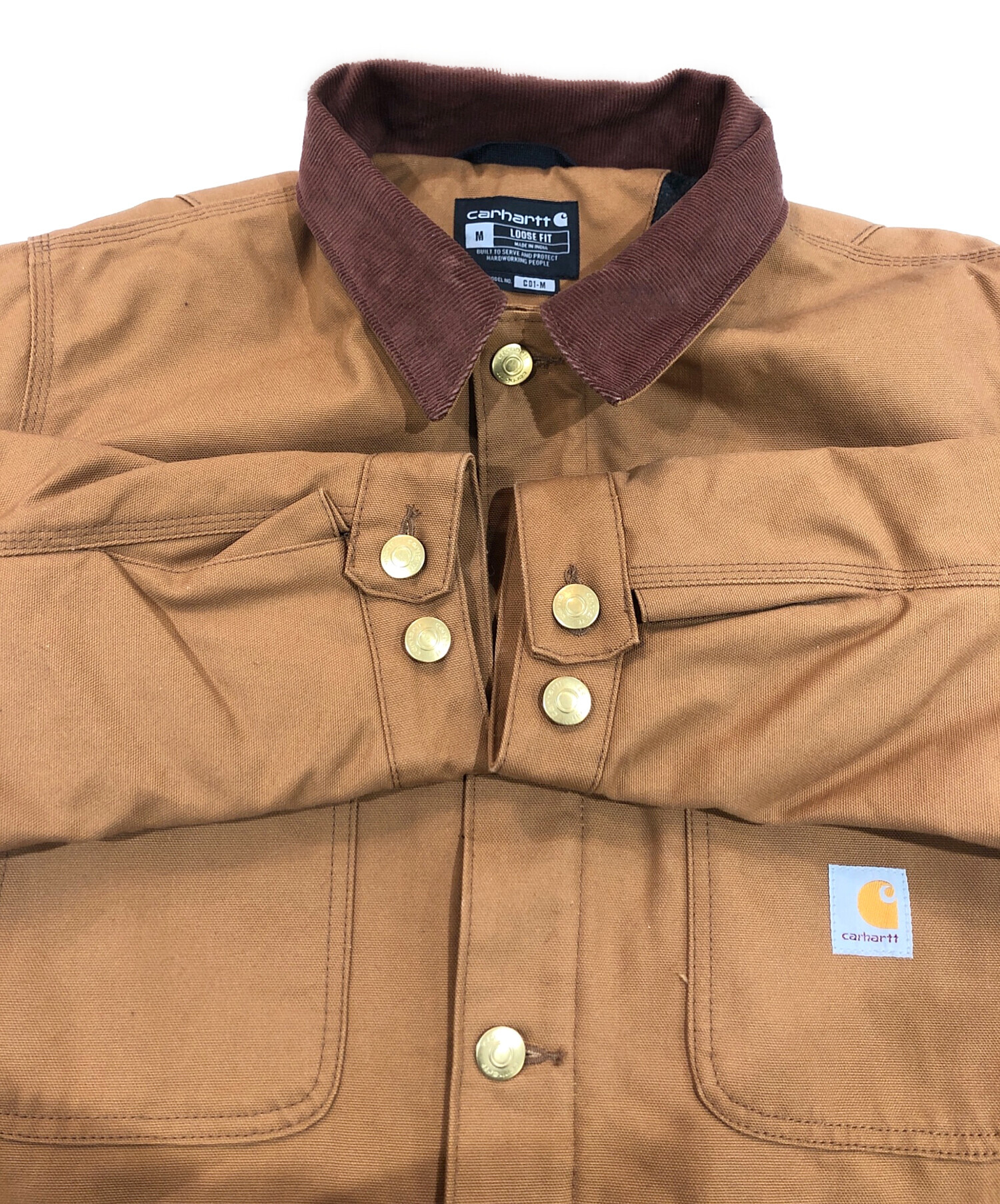 中古・古着通販】CarHartt (カーハート) DUCK Chore COAT ベージュ