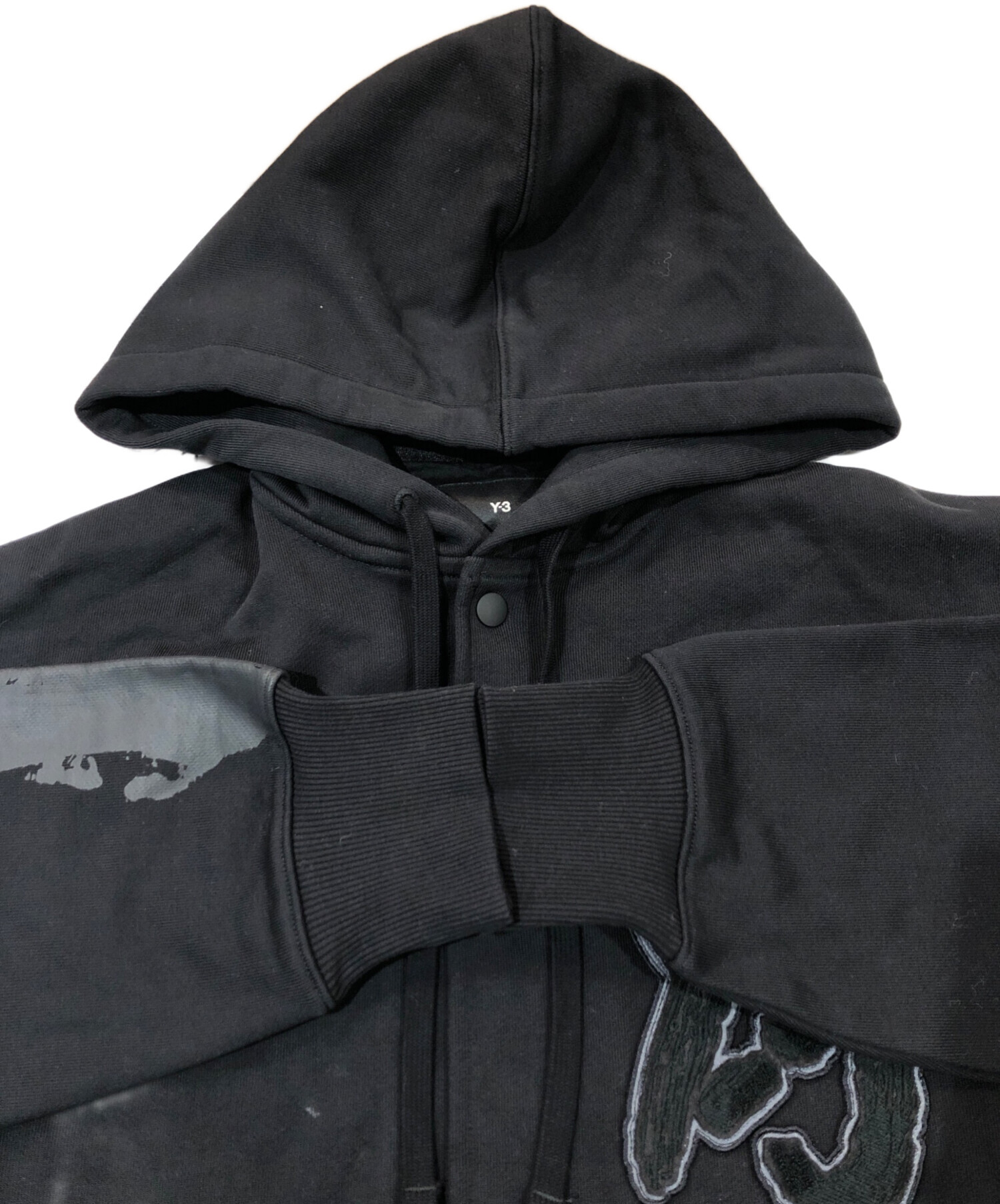 中古・古着通販】Y-3 (ワイスリー) フロントロゴフーデッドジャケット