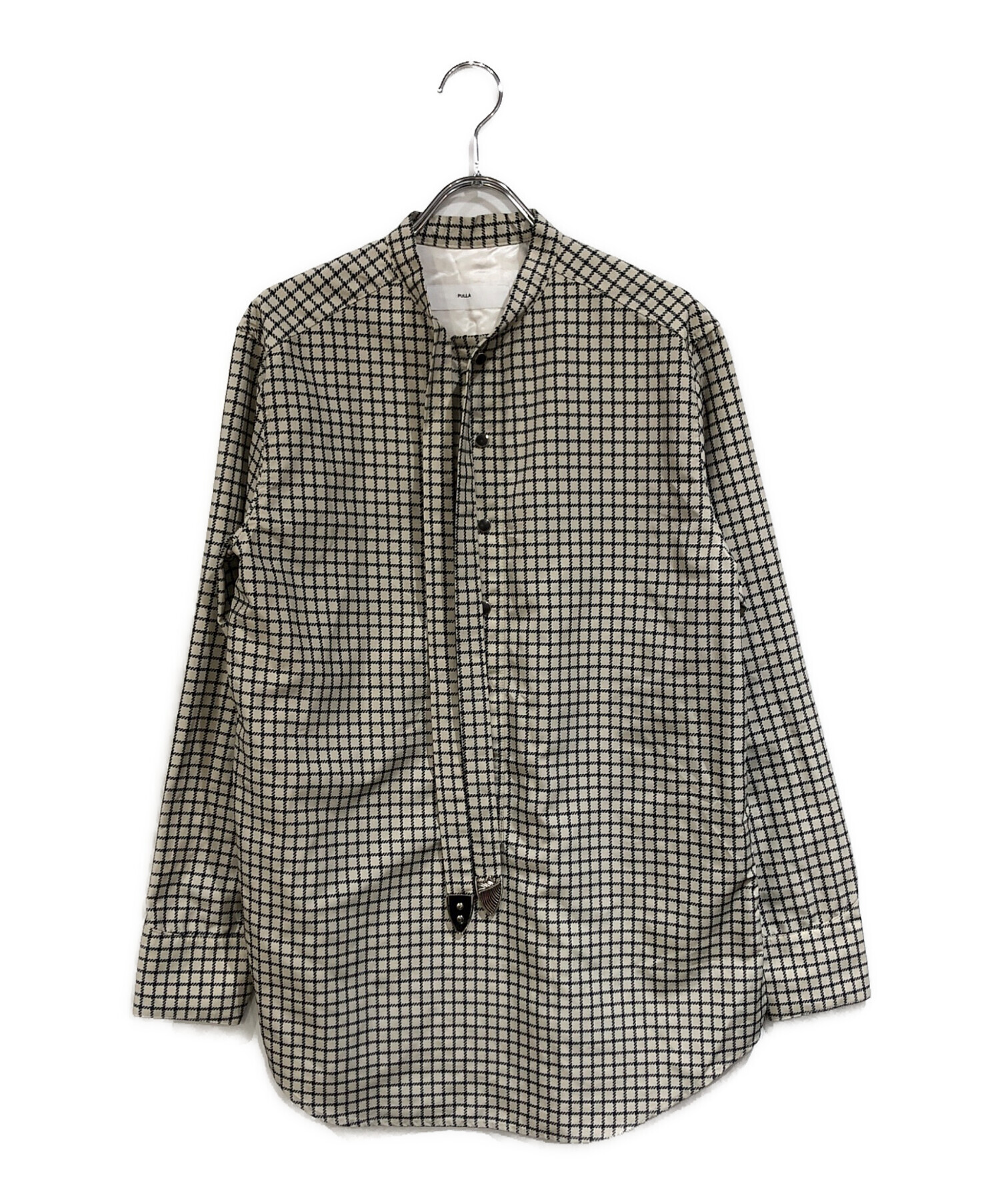 中古・古着通販】TOGA PULLA (トーガ プルラ) ボウタイチェックシャツ 