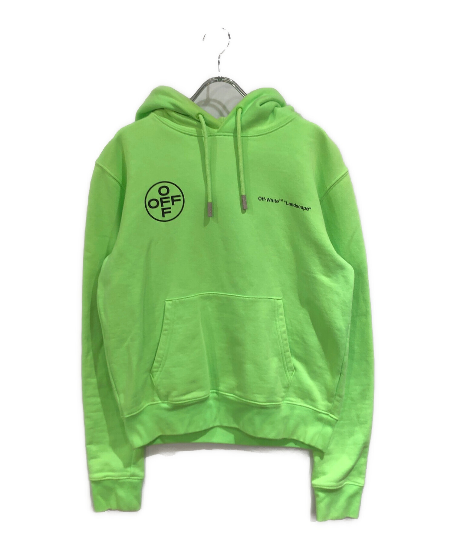 中古・古着通販】OFFWHITE (オフホワイト) プリントパーカー グリーン 