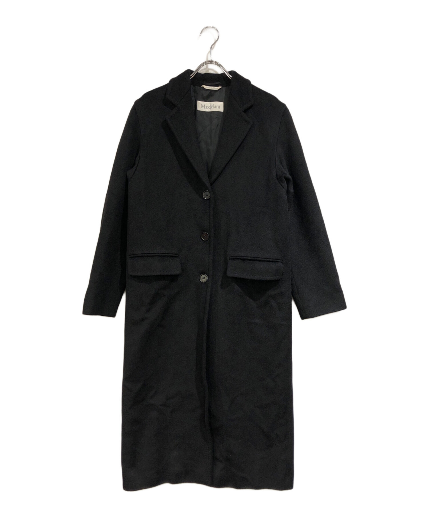 Max Mara マックスマーラ コート（その他） レディース 【古着】【中古】 中古・古着通販】MaxMara (マックスマーラ) ロングコート ブラック