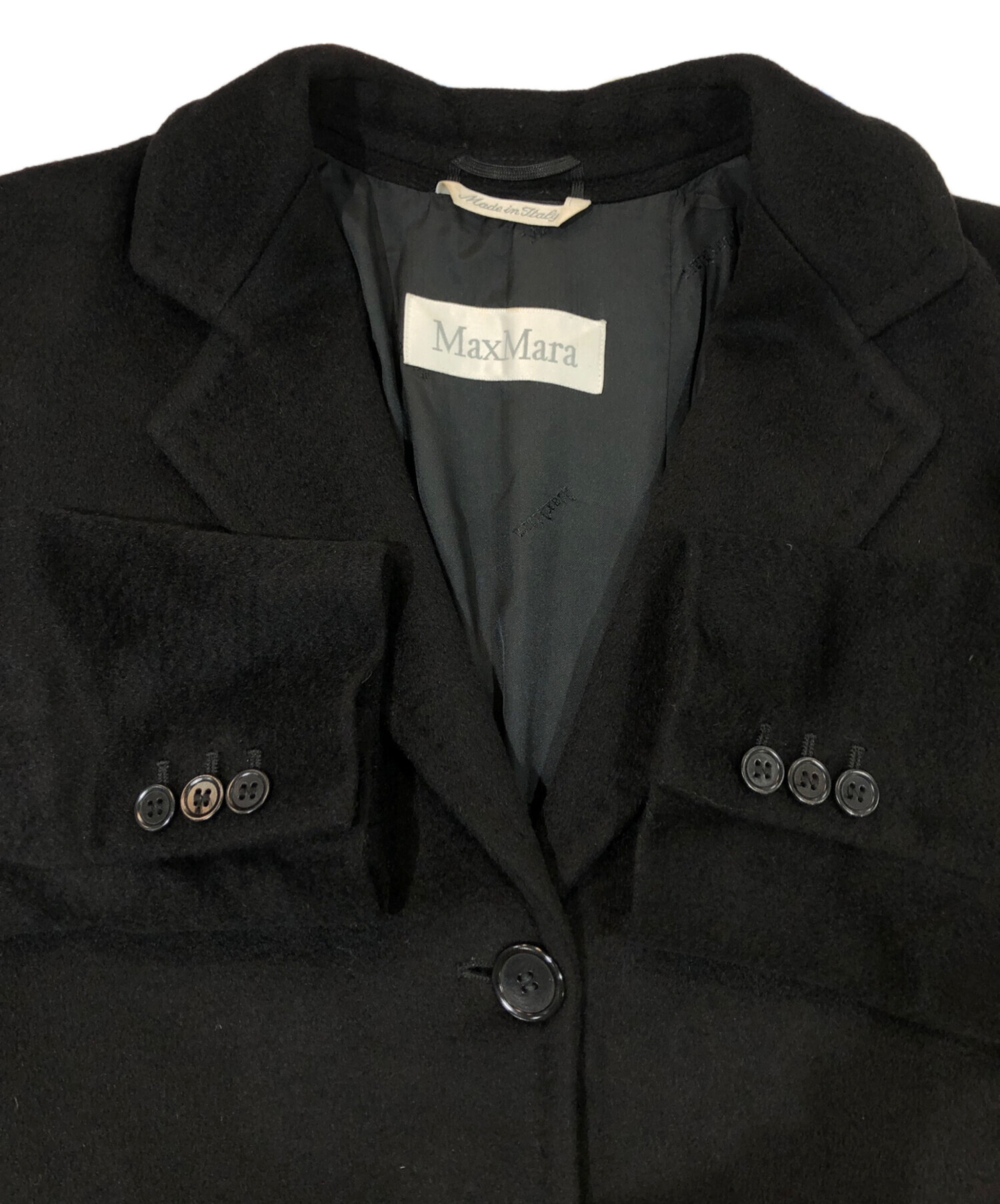 マックスマーラ　ロングコート　黒　　36サイズ 楽天市場】エスマックスマーラ S Max Mara ウールコート ラグラン