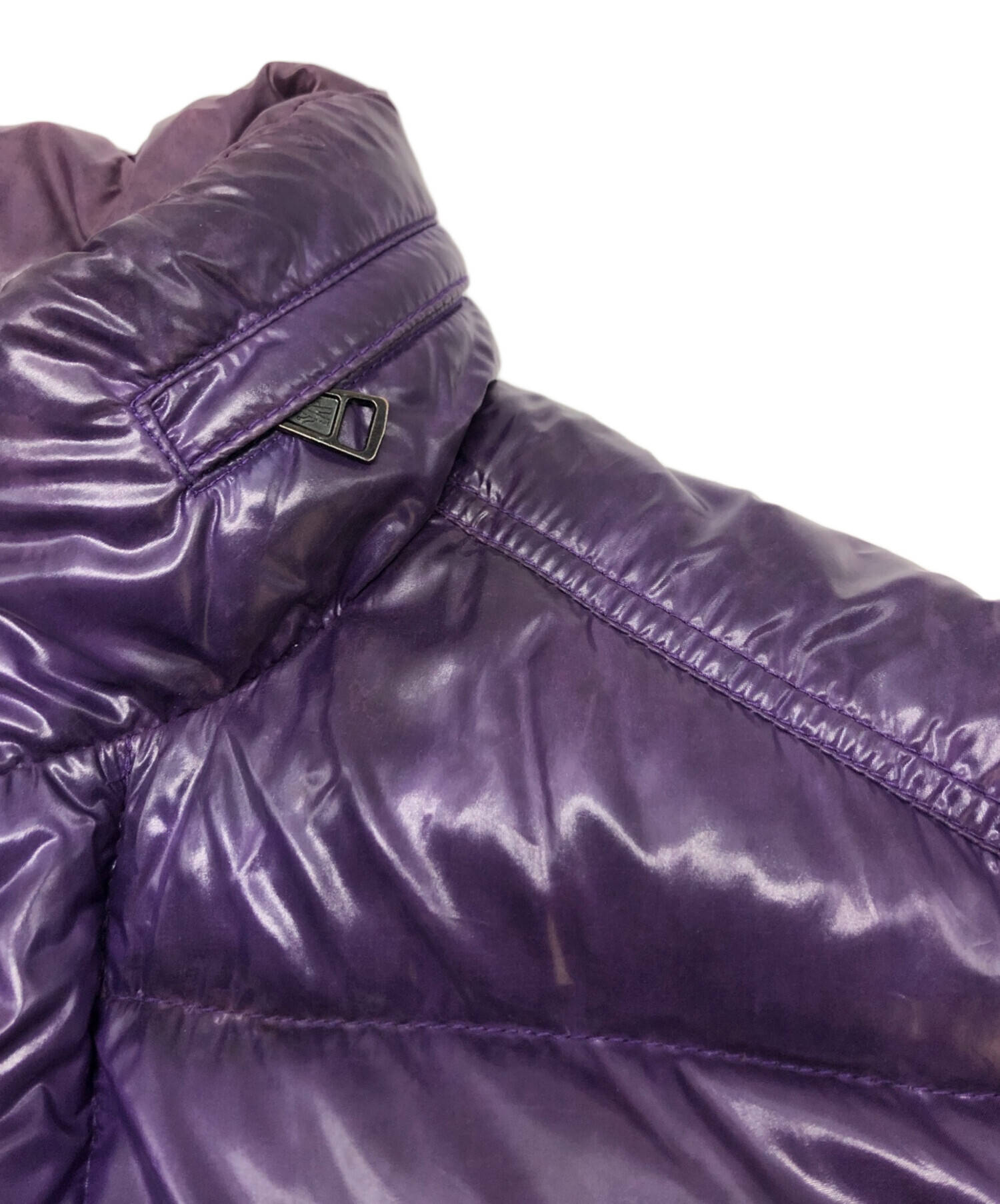 モンクレールダウンジャケット パープル 中古・古着通販】MONCLER (モンクレール) ダウンジャケット パープル