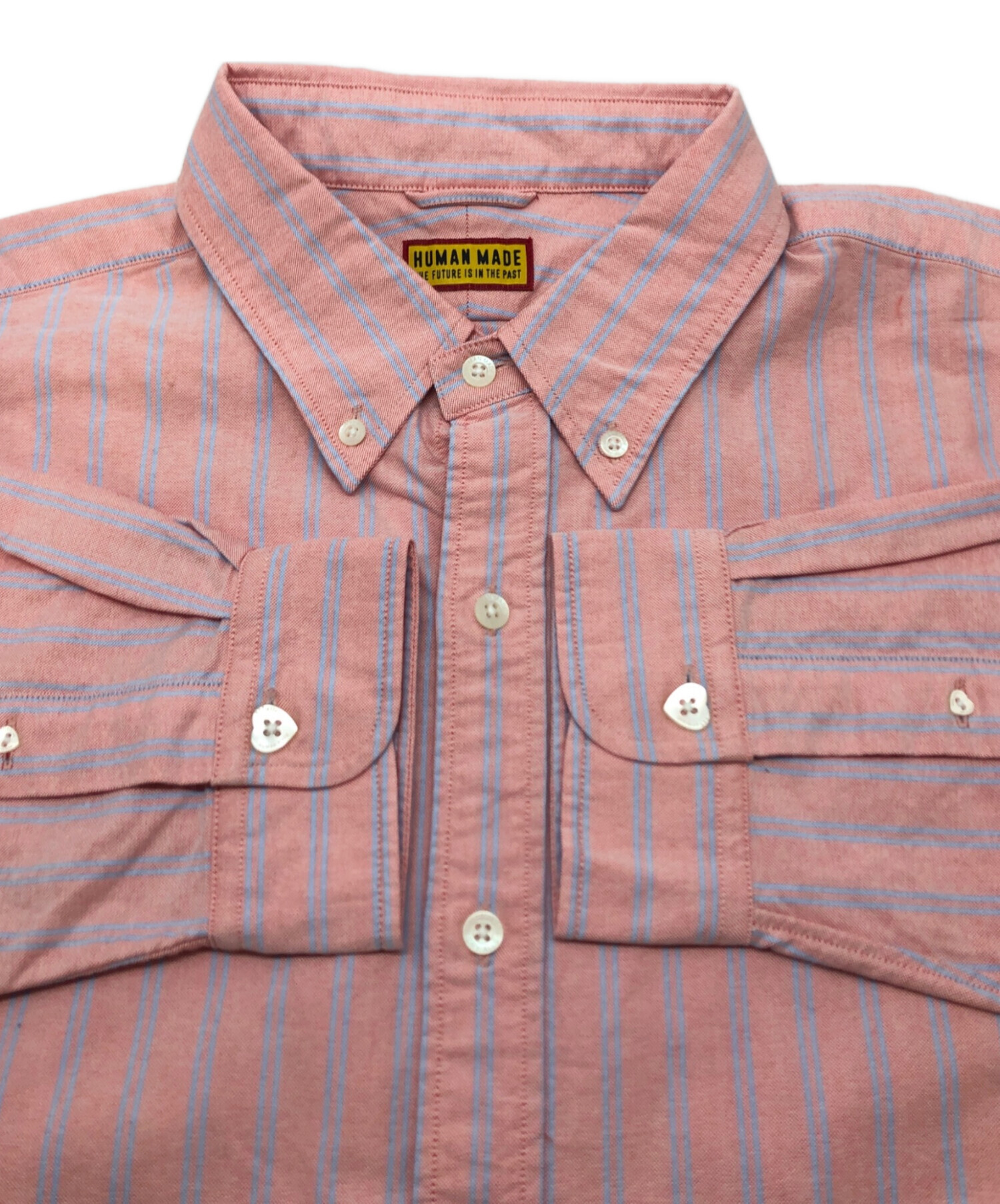中古・古着通販】HUMAN MADE (ヒューマンメイド) STRIPED OXFORD BD