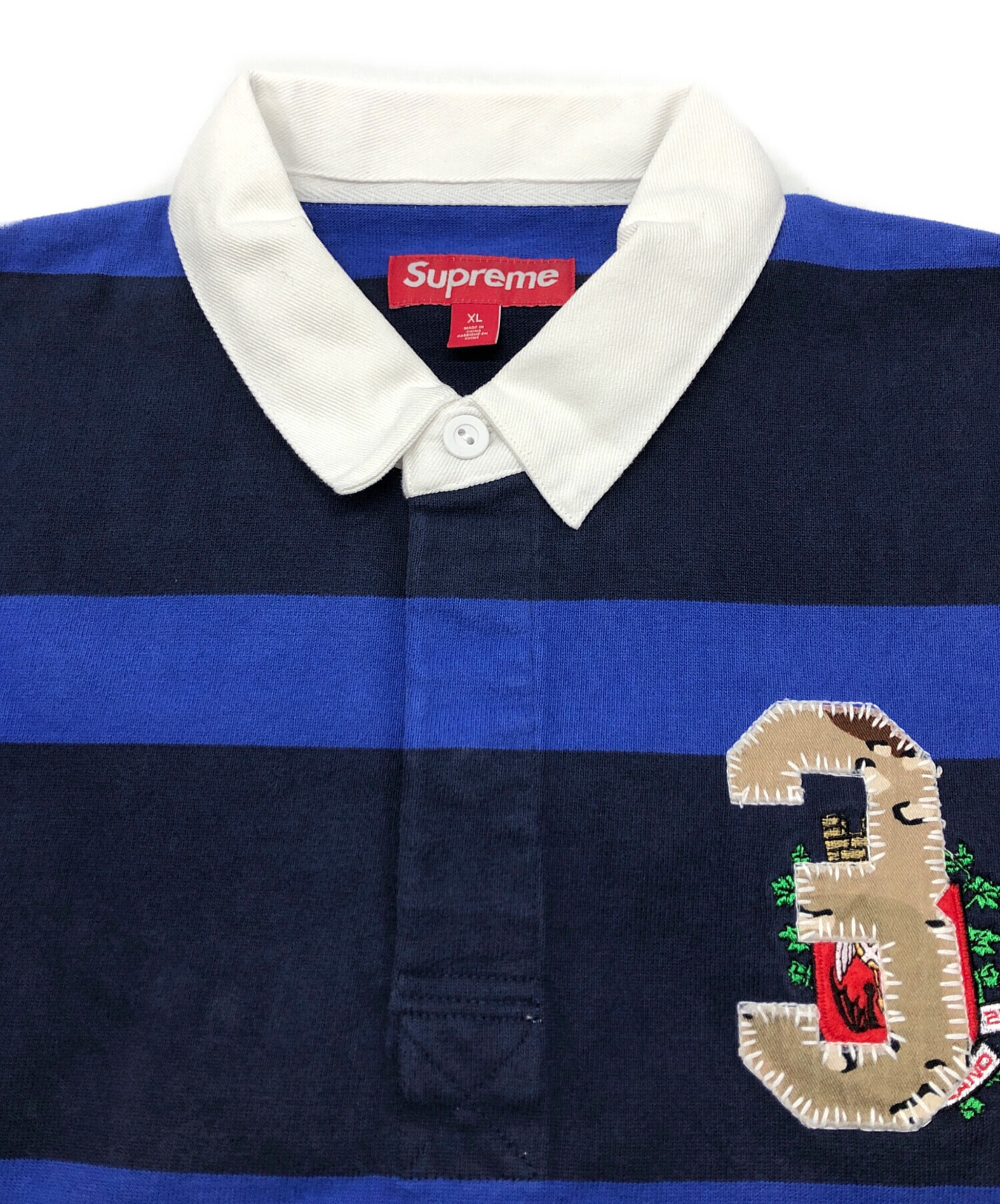 中古・古着通販】Supreme (シュプリーム) Stripe Rugby FW25 ネイビー