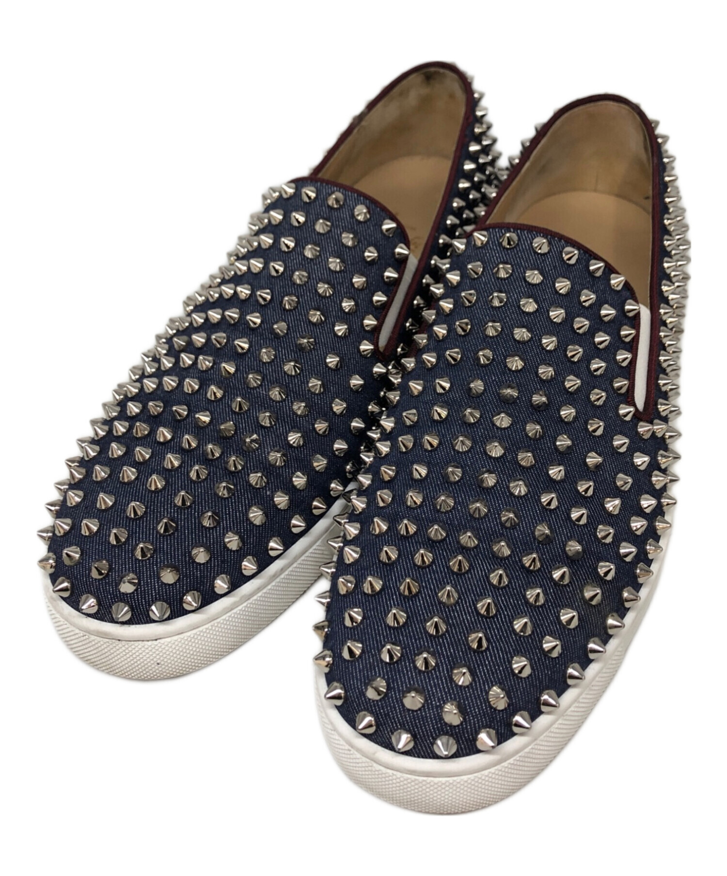 Christian Louboutin　クリスチャンルブタン　 スタッズ　デニム 中古・古着通販】Christian Louboutin (クリスチャン・ルブタン