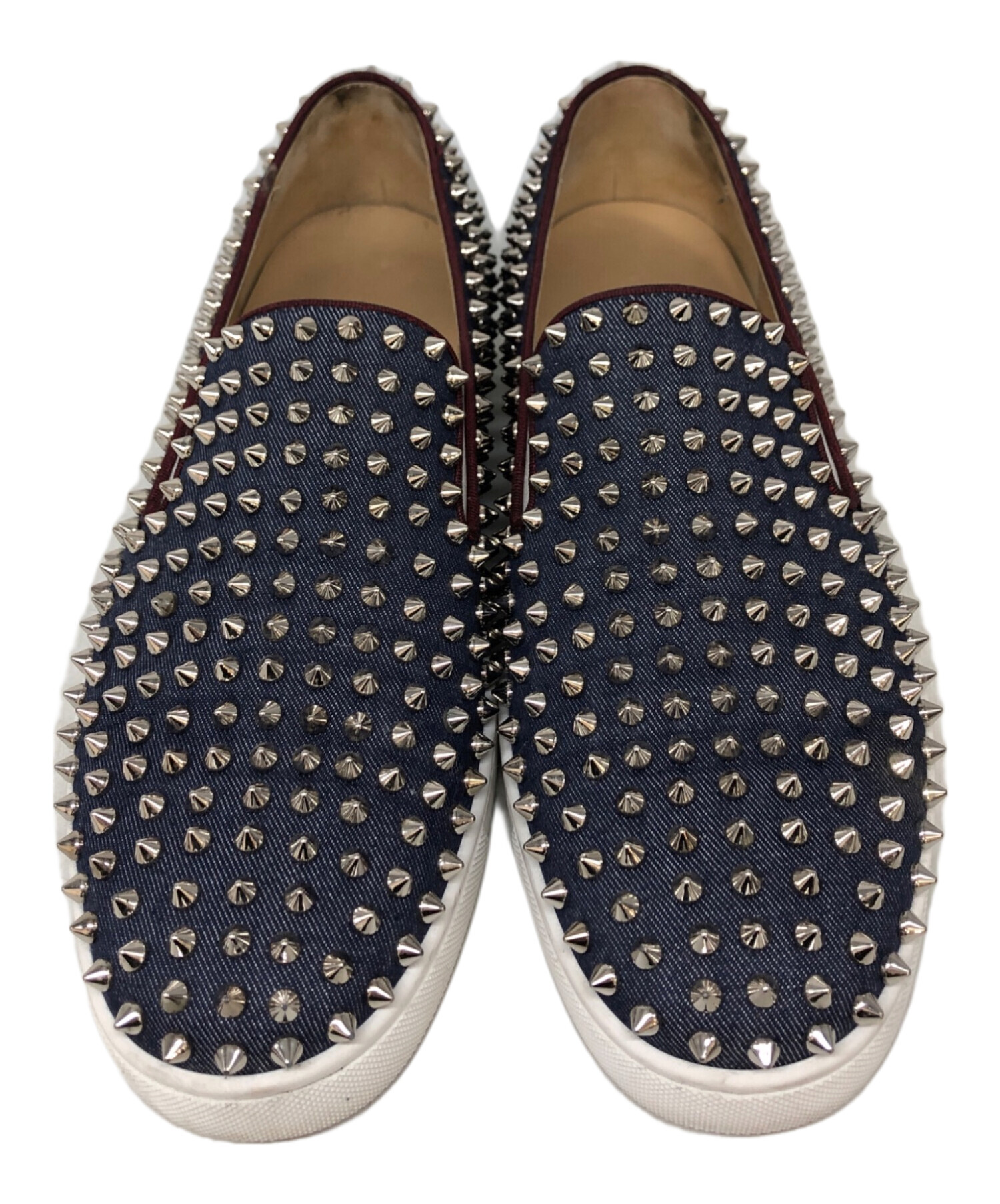 Christian Louboutin スタッズ スリッポン 44 中古・古着通販】Christian Louboutin (クリスチャン・ルブタン