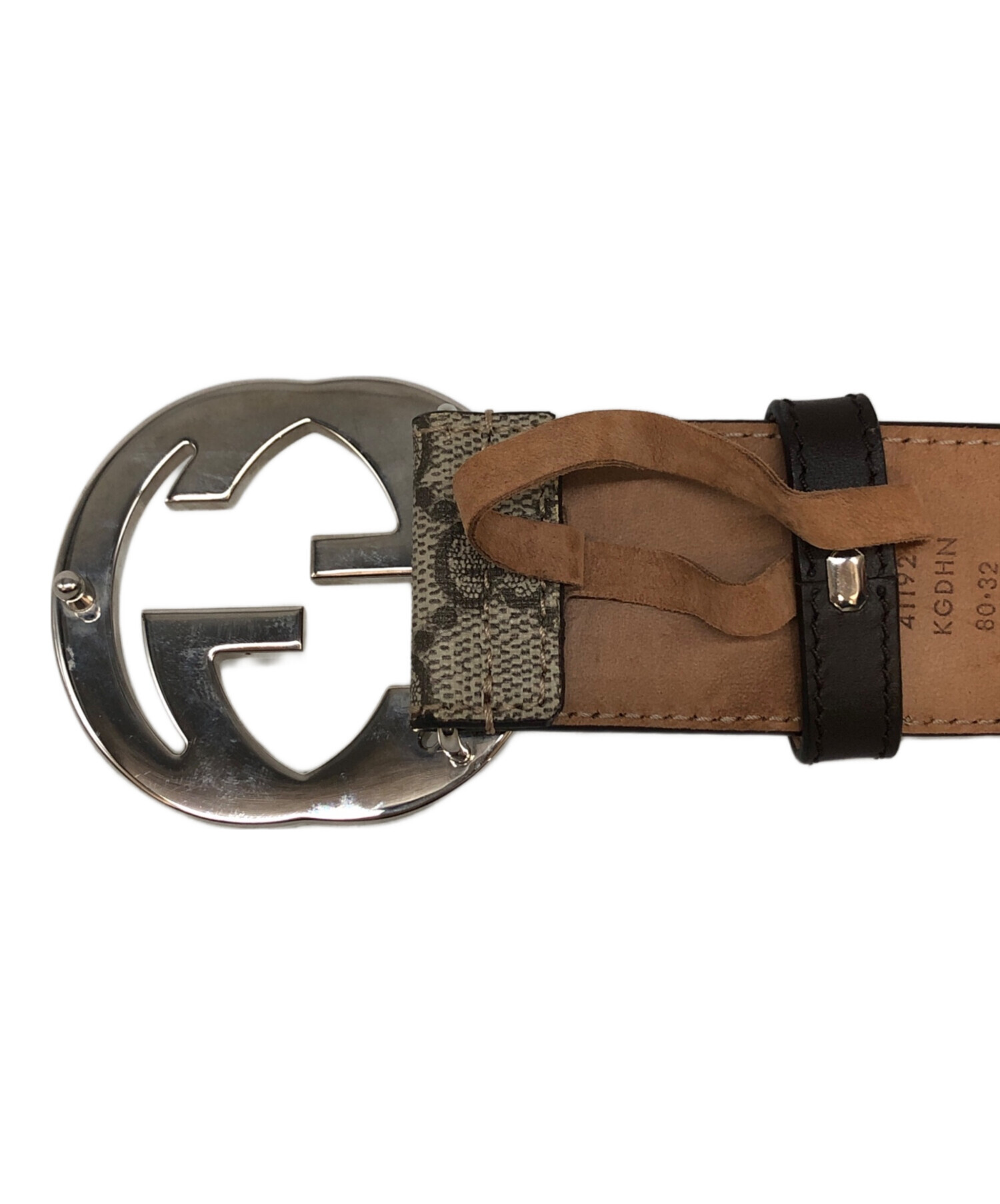 中古・古着通販】GUCCI (グッチ) インターロッキングGバックルベルト