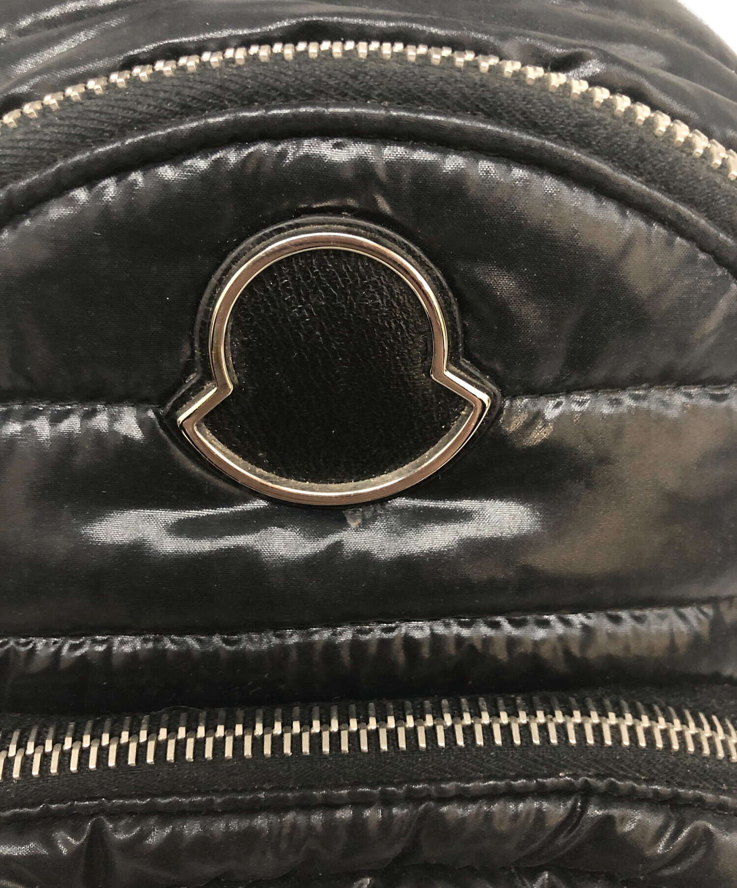 中古・古着通販】MONCLER (モンクレール) ショルダーバッグ ブラック