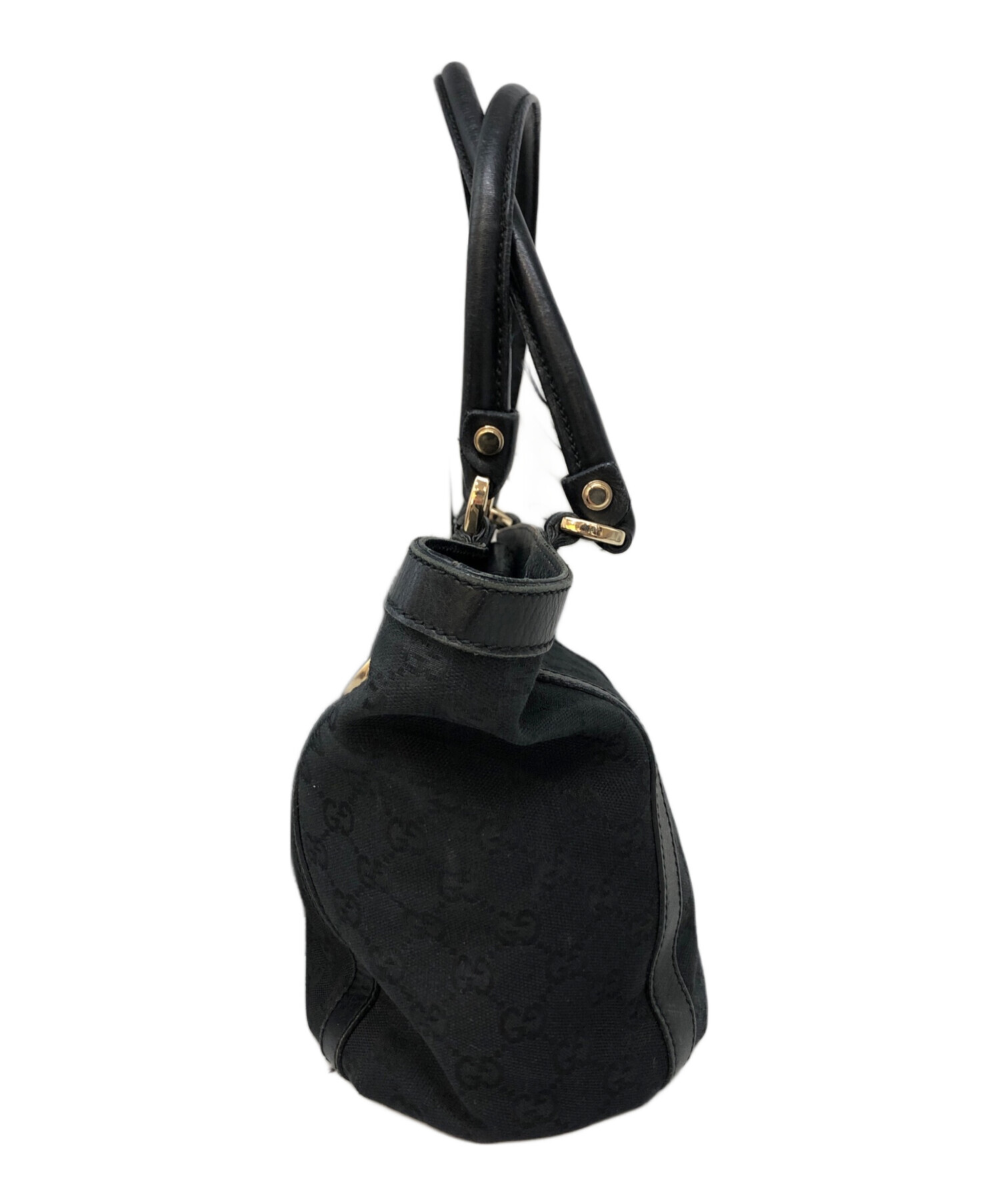 中古・古着通販】GUCCI (グッチ) GGキャンバス/トートバッグ ブラック