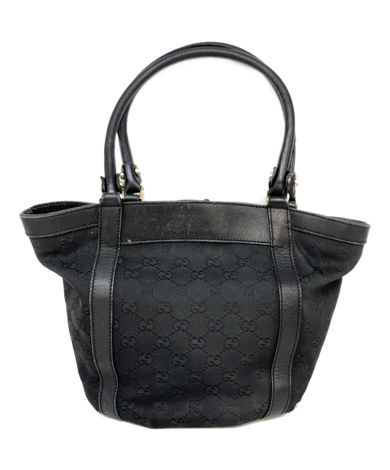 中古・古着通販】GUCCI (グッチ) GGキャンバス/トートバッグ ブラック