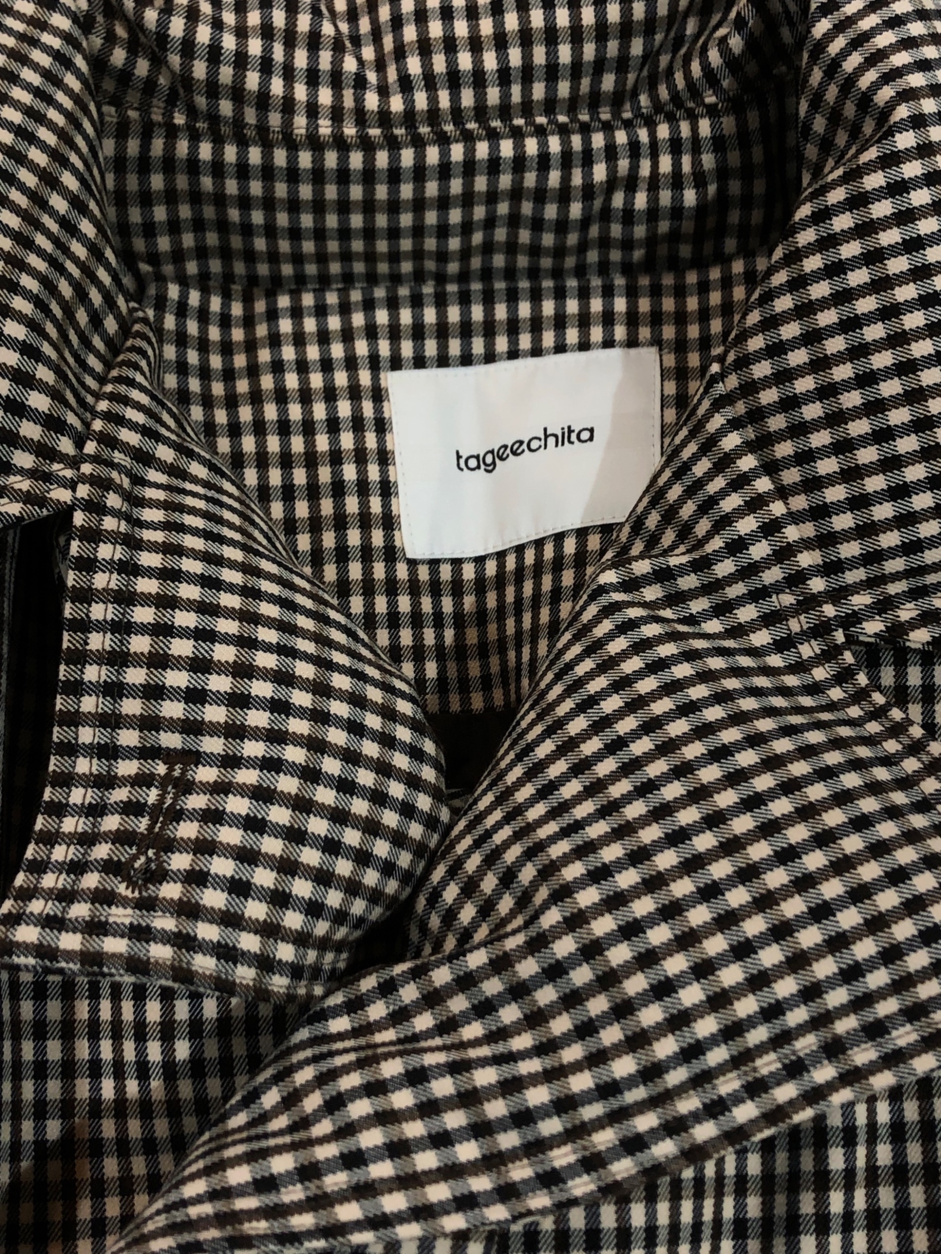 中古・古着通販】tageechita (タジチタ) クラシカルチェックダウン