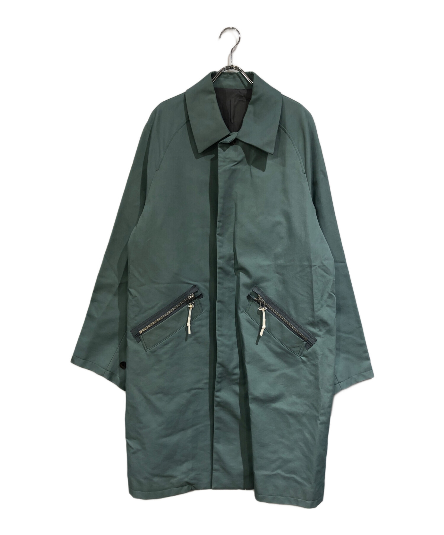 中古・古着通販】Name. (ネーム) ステンカラーコート グリーン サイズ