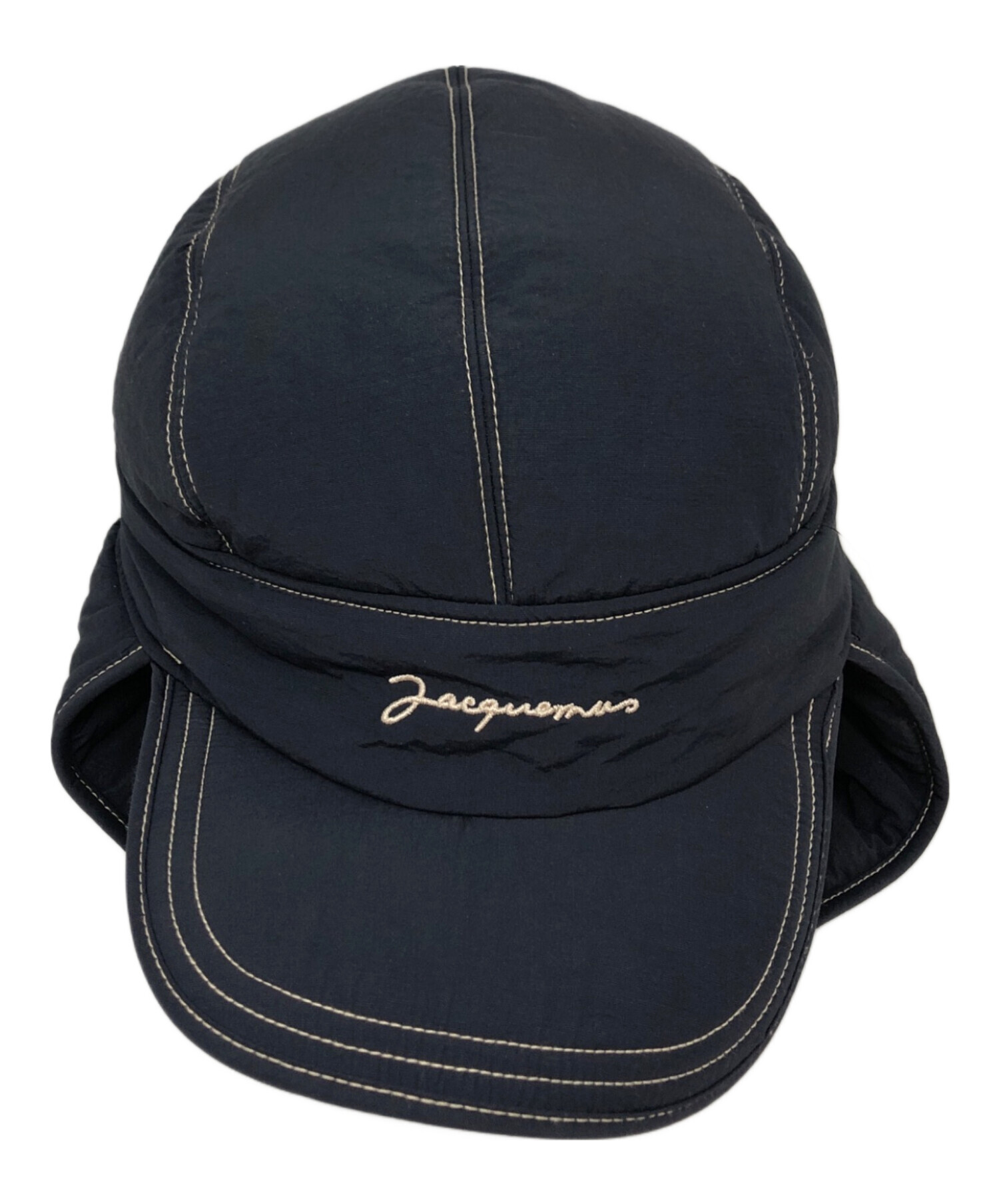 中古・古着通販】JACQUEMUS (ジャックムス) フライトキャップ ネイビー