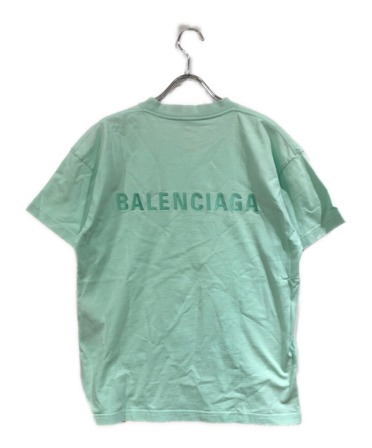 中古・古着通販】BALENCIAGA (バレンシアガ) ロゴ刺繍半袖カットソー