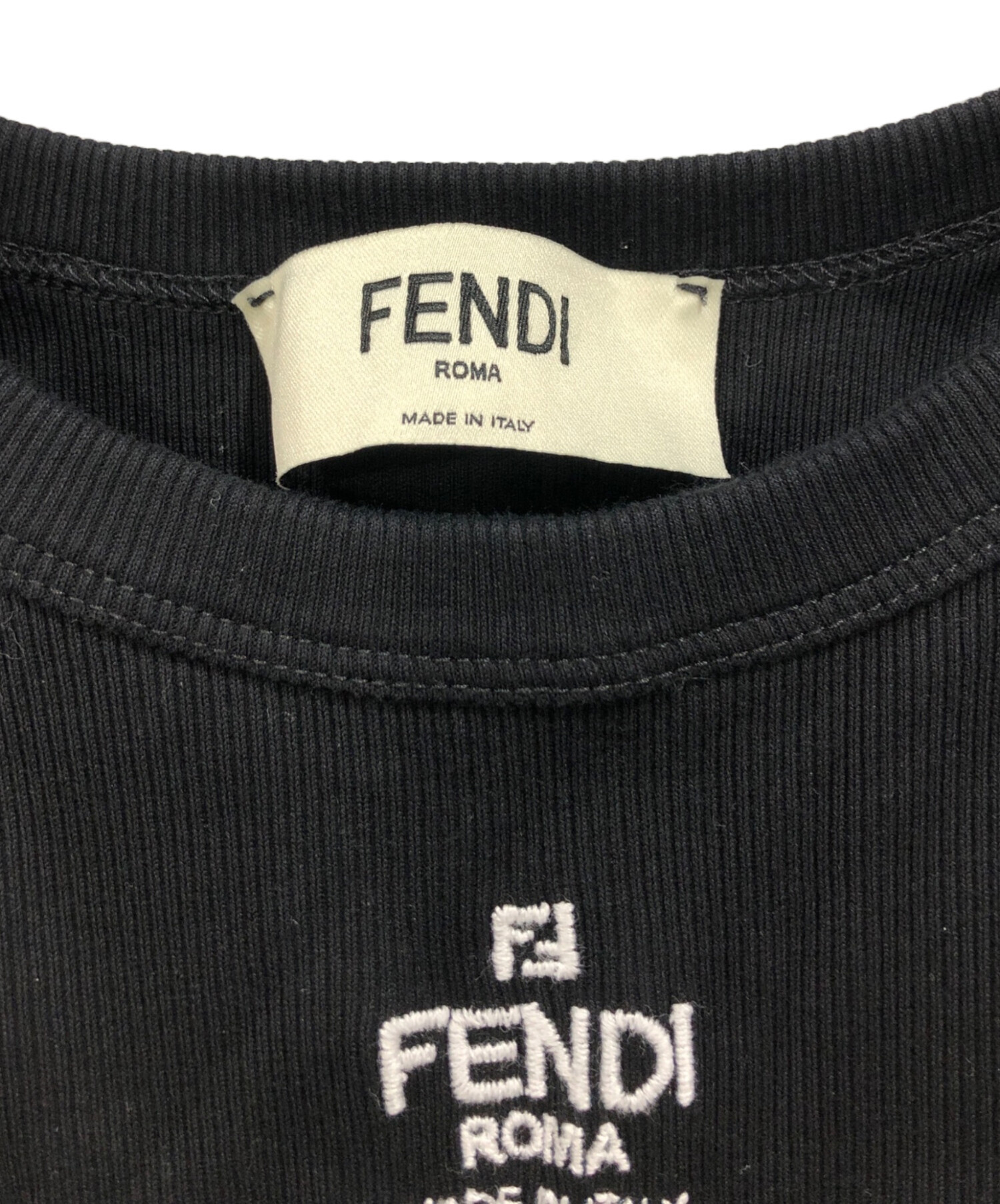 中古・古着通販】FENDI (フェンディ) タンクトップ ブラック サイズ:XS