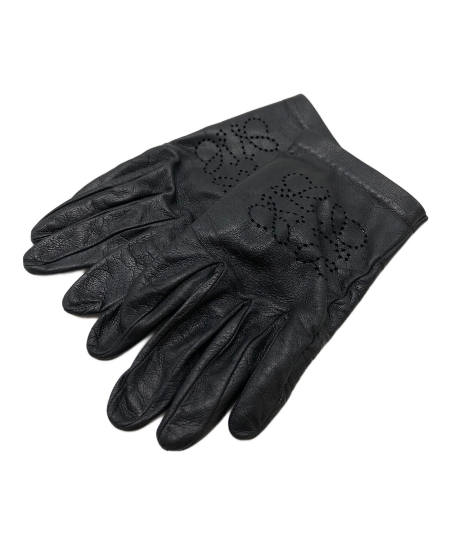 中古・古着通販】LOEWE (ロエベ) 手袋 ブラック サイズ:7｜ブランド