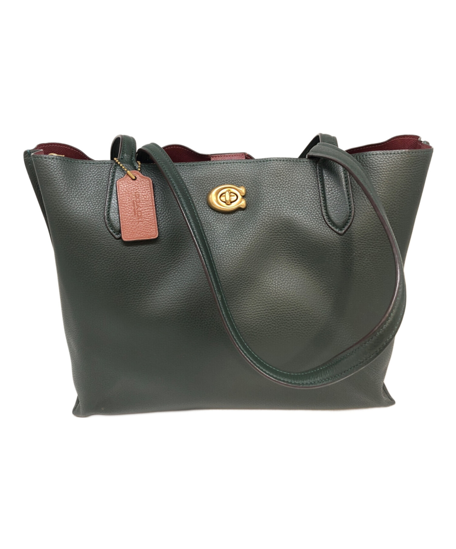 【coach】コーチ　ウィロウ トートバッグ　【新品・未使用】 中古・古着通販】COACH (コーチ) ウィロウトートバッグ グリーン