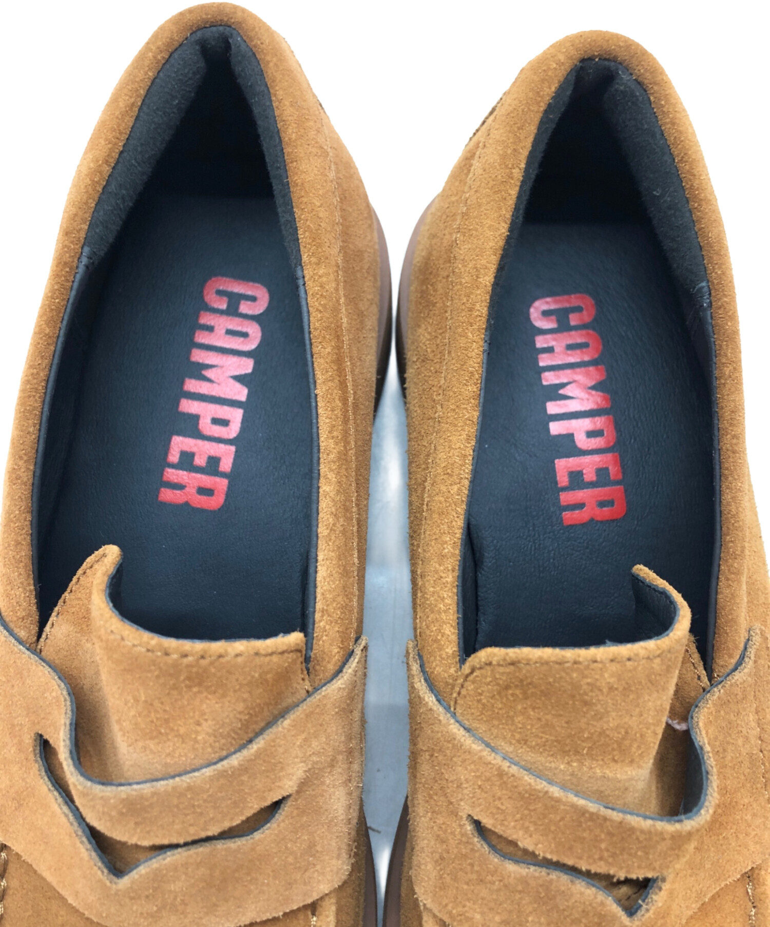 中古・古着通販】CAMPER (カンペール) スエードローファー キャメル