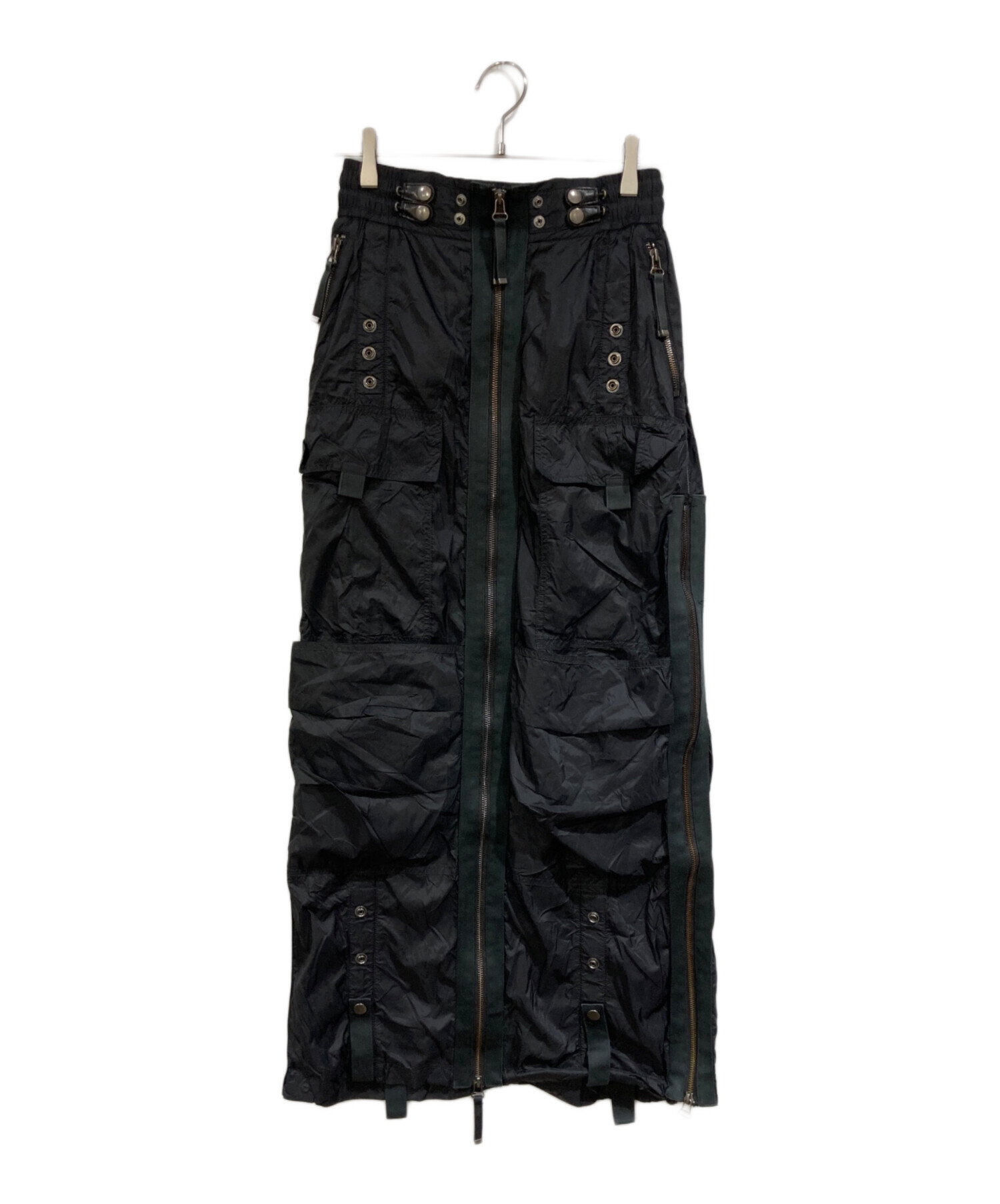 中古・古着通販】DIESEL (ディーゼル) O-CREP MAXI SKIRT ブラック