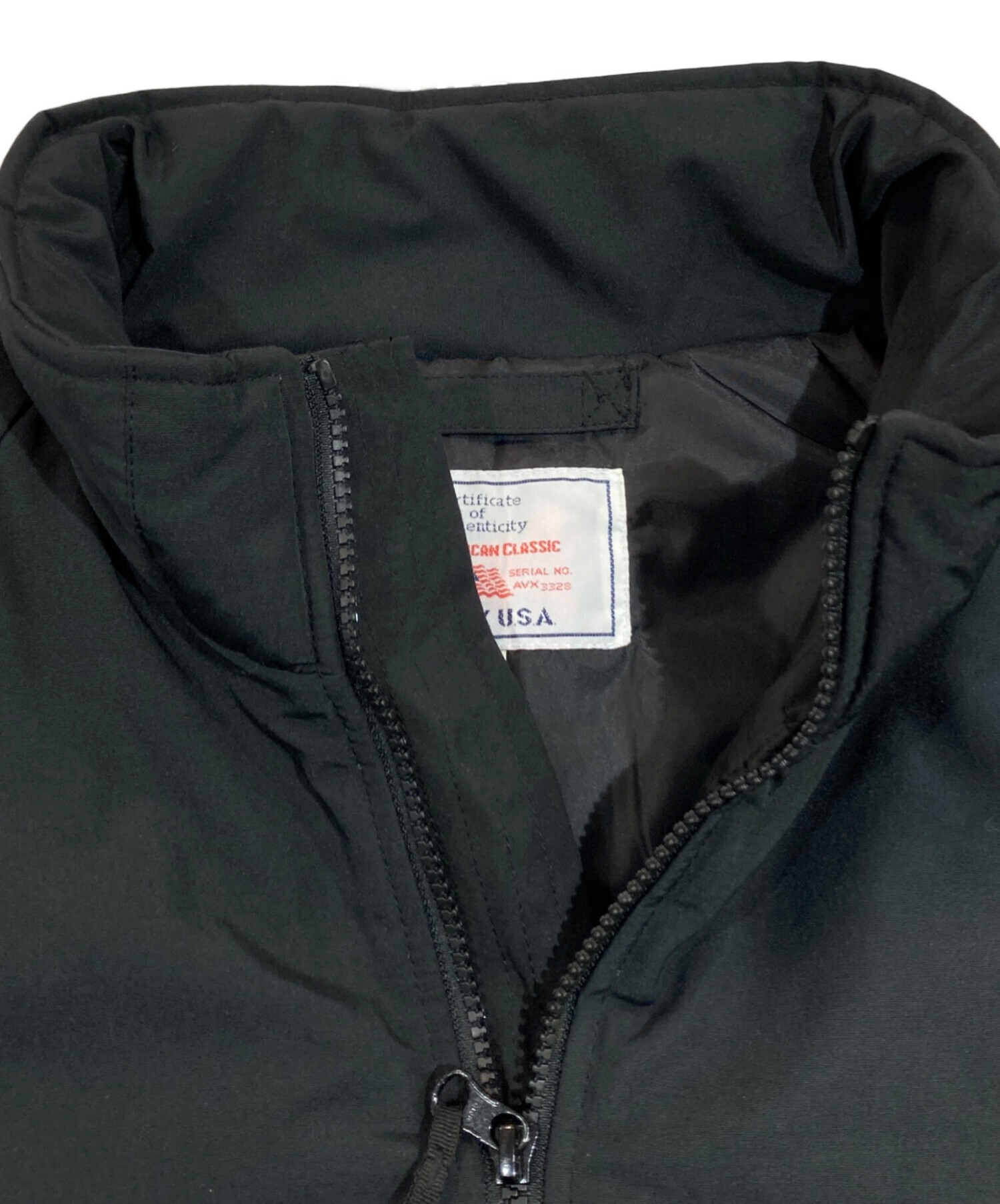 中古・古着通販】AVIREX (アヴィレックス) 中綿ジャケット ブラック