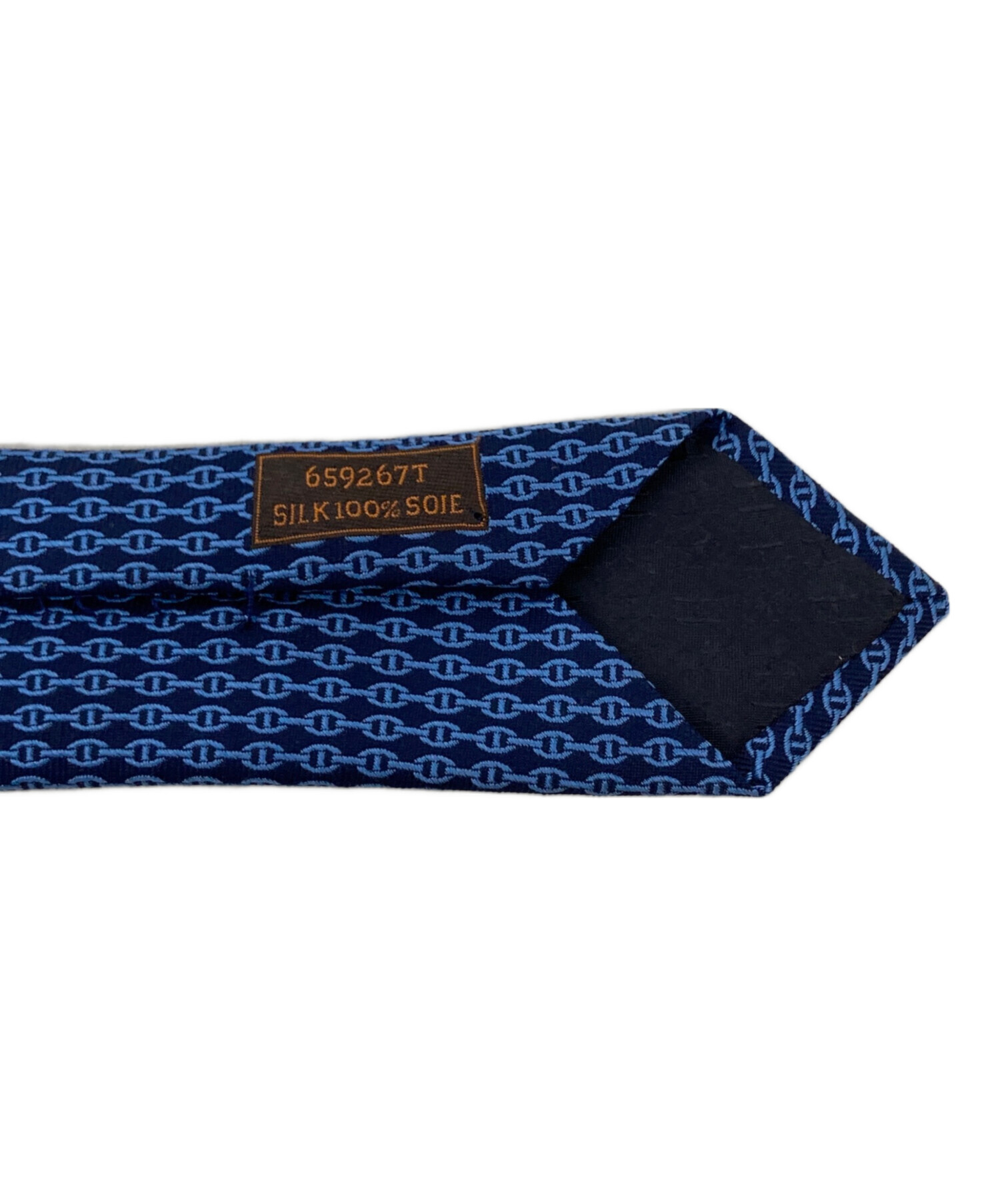 中古・古着通販】HERMES (エルメス) ヘヴィシルクネクタイ ネイビー